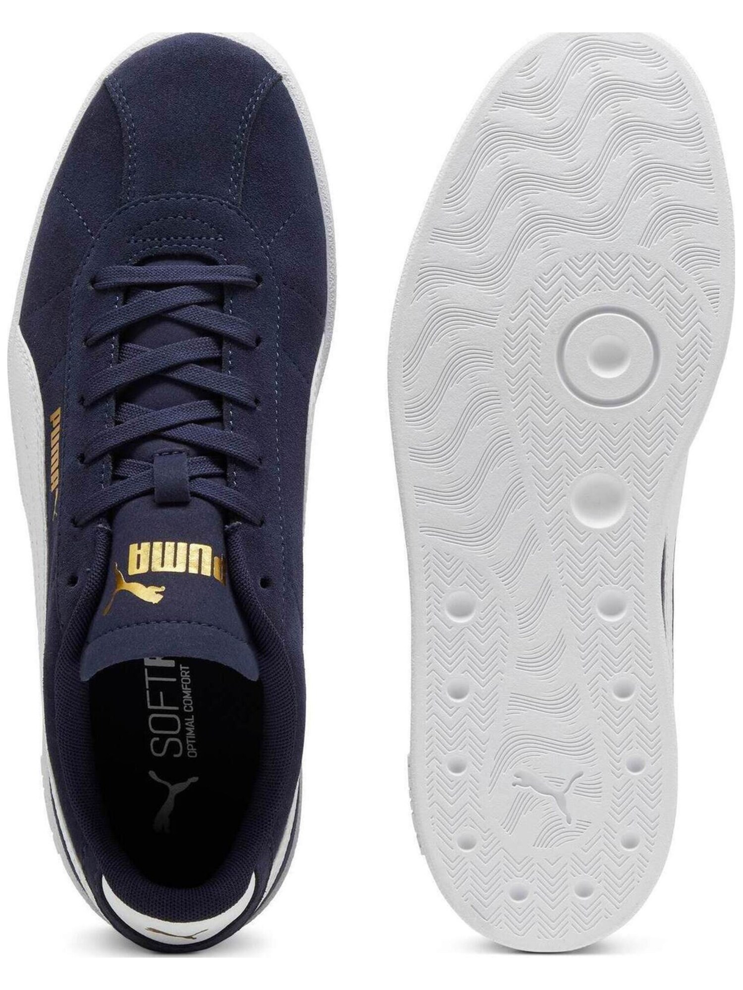 PUMA Zapatillas deportivas bajas 'Club II Suede'  navy / oro / blanco – imagen 4
