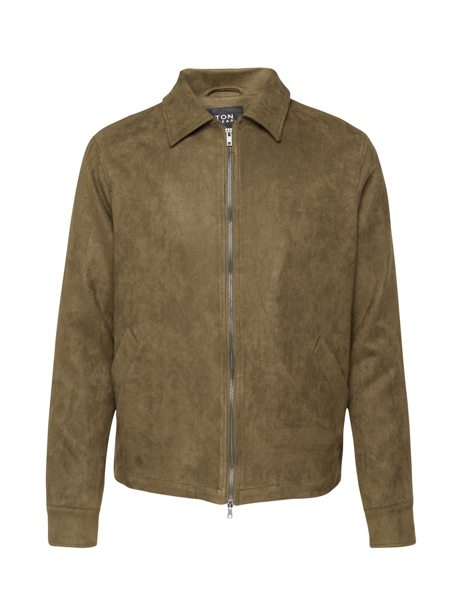 BURTON MENSWEAR LONDON Demisezoninė striukė 'Harrington' rusvai žalia