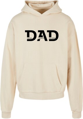 Merchcode Sweatshirt ‘Fathers Day – The Man, The Myth, The Legend’ Sand / Zwart