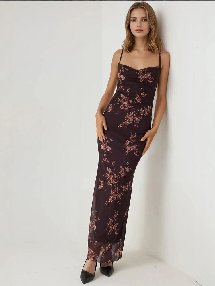 Hiccup Kleid Damen Größe 36 schoko / rosa / burgunder Winterkleid