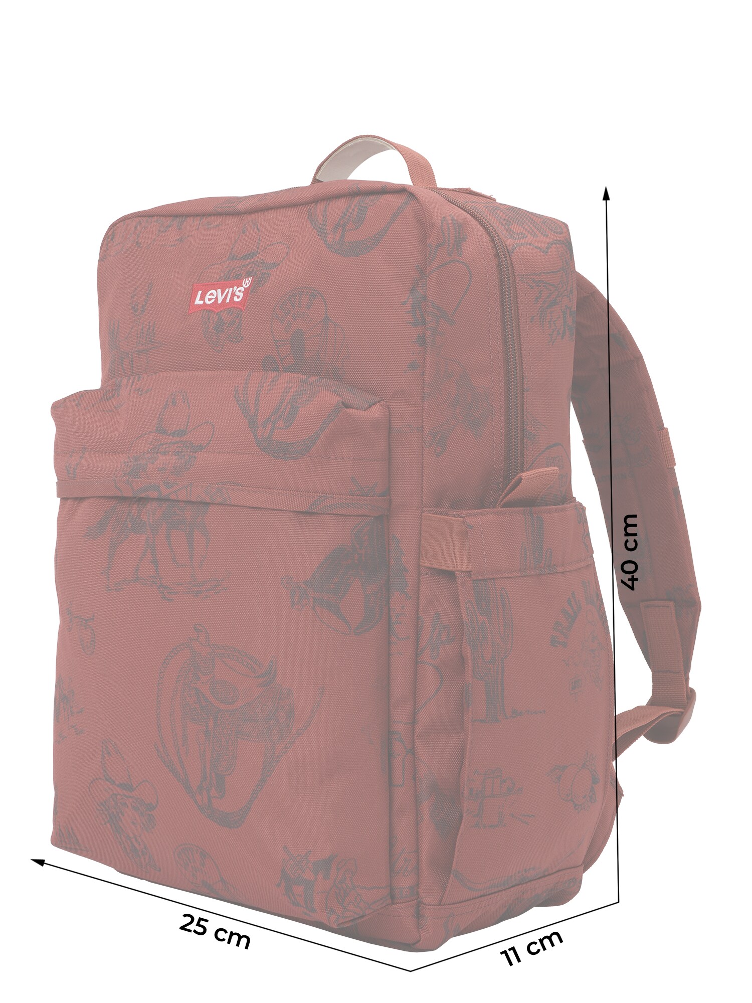 LEVI'S ® Hátizsák  cseresznyepiros / fekete termék 2. képe