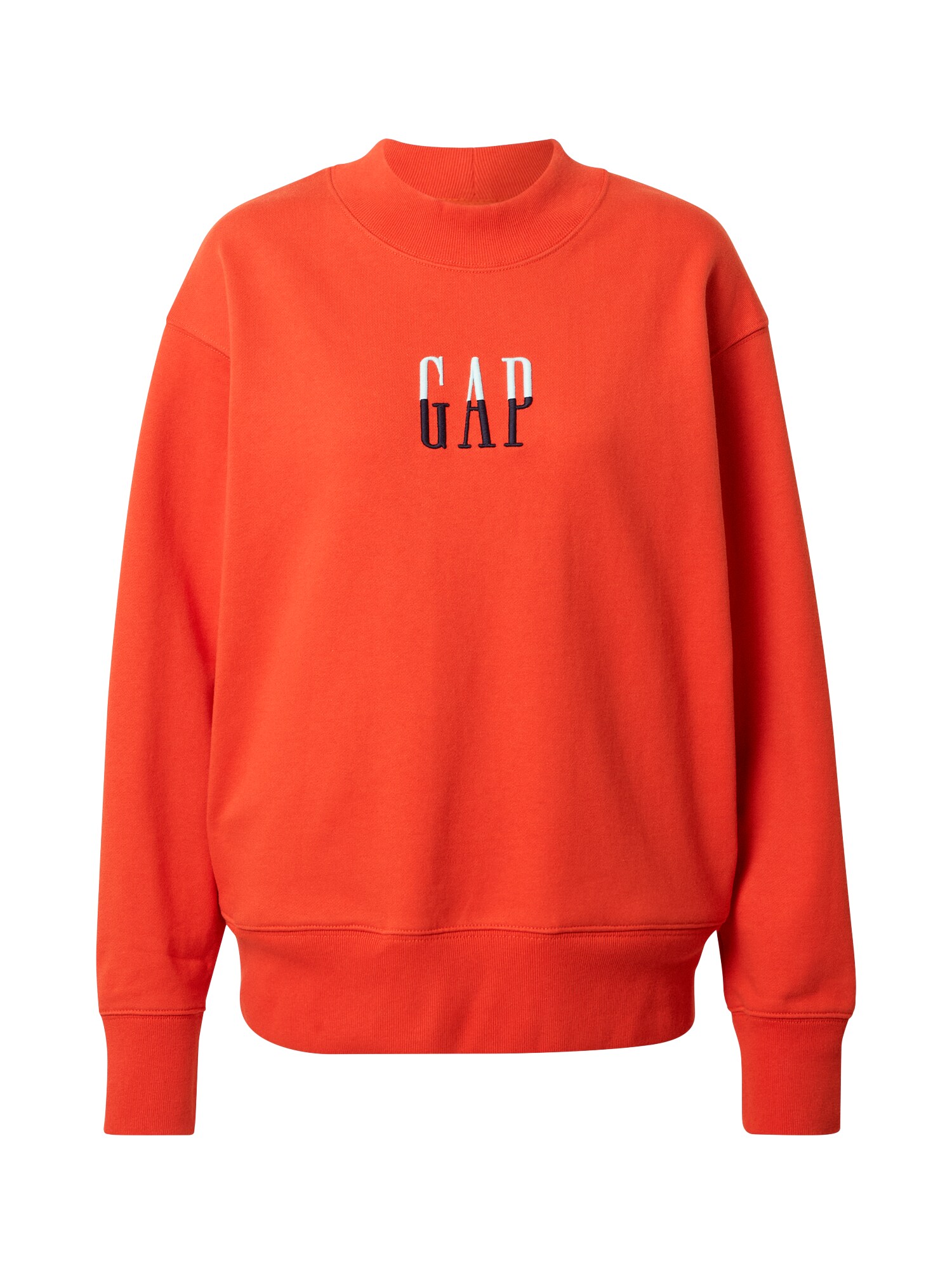 GAP Megztinis be užsegimo  tamsiai oranžinė / balta / nakties mėlyna