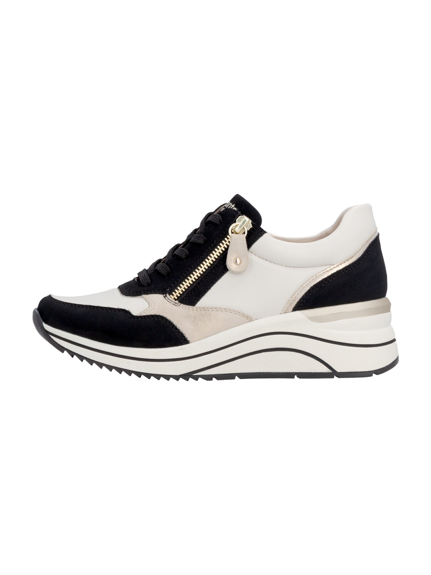 REMONTE Zapatillas deportivas bajas beige / negro / blanco / blanco natural