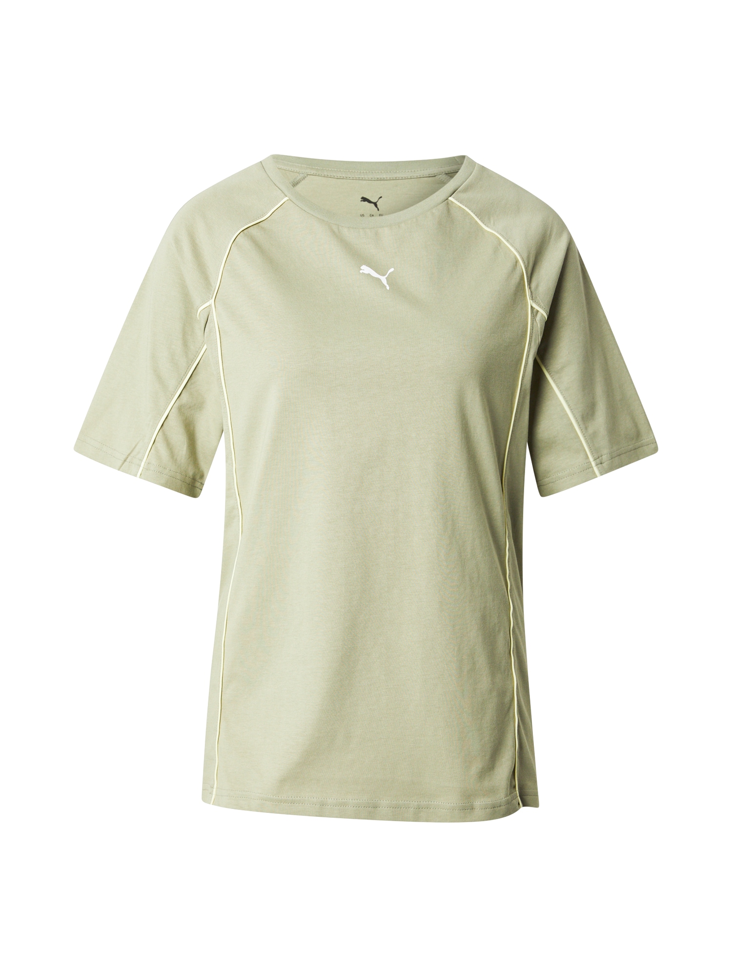 PUMA Tricou funcțional  verde deschis / alb