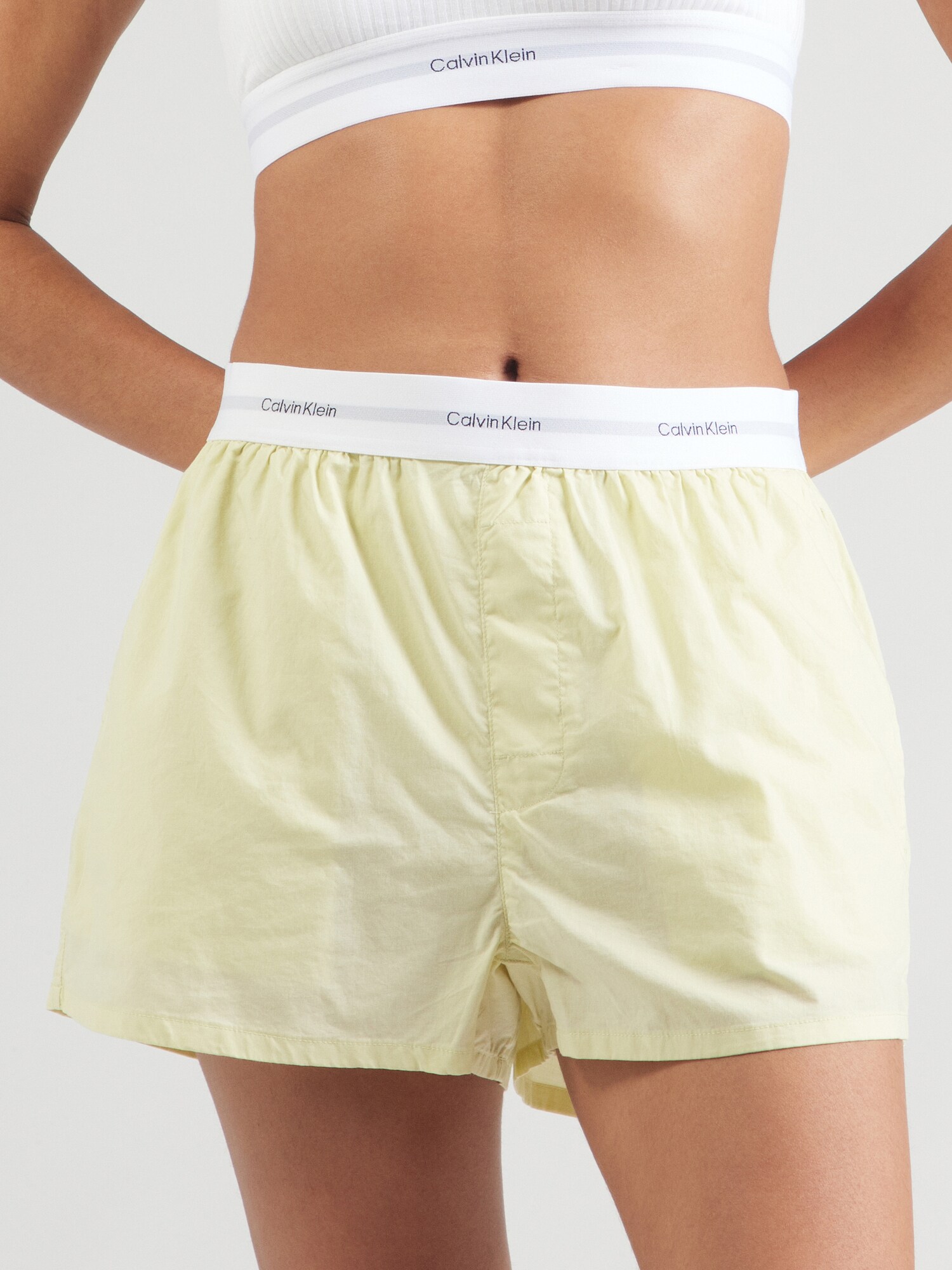 Calvin Klein Underwear Pizsama nadrágok  pasztellsárga / világosszürke / fekete / fehér termék 2. képe