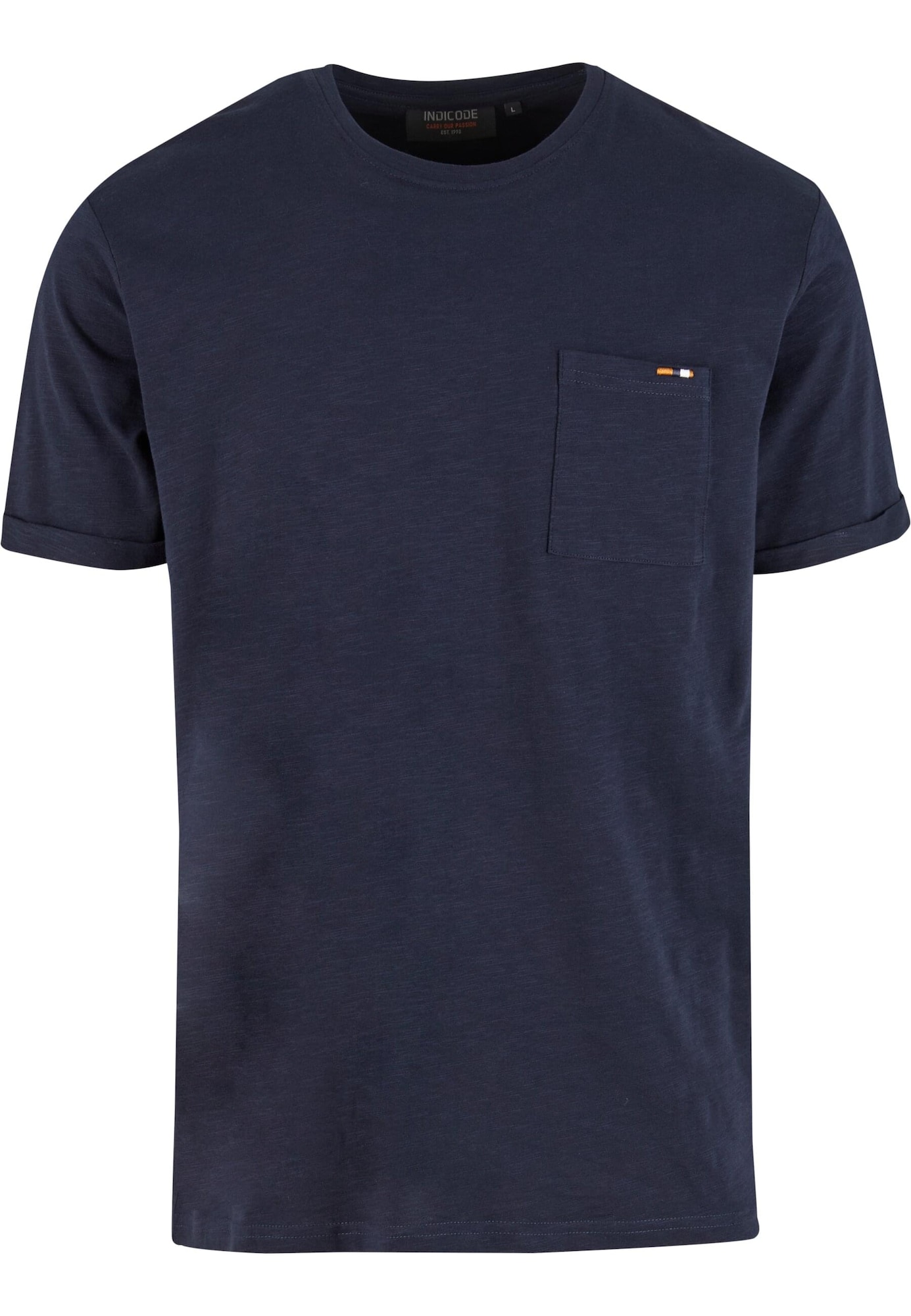 INDICODE JEANS Tričko 'Andorra'  námornícka modrá