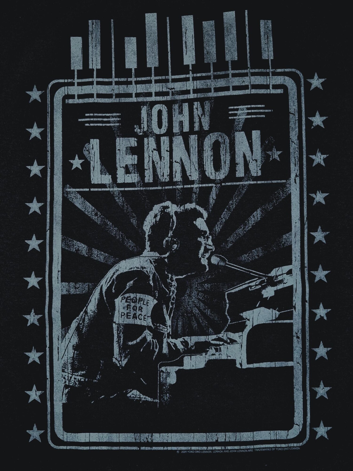John Lennon Camiseta 'John Lennon Piano T-Shirt'  negro – imagen 3