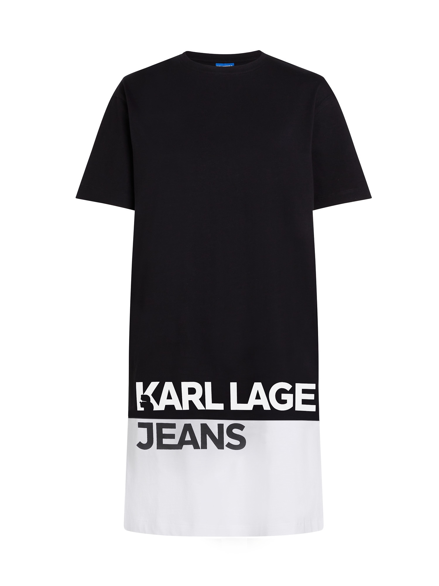 KARL LAGERFELD JEANS Rochie  negru / alb