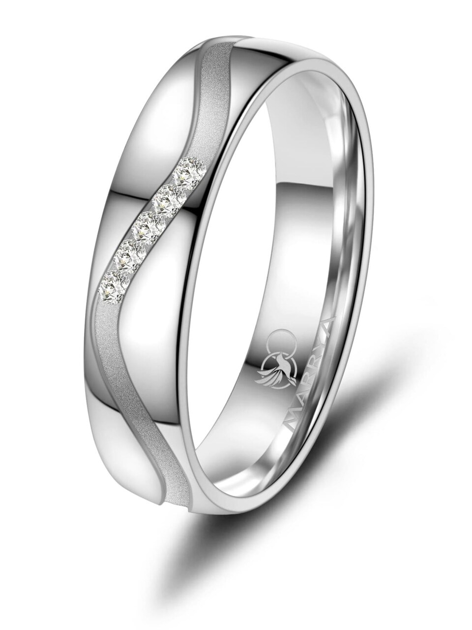 Ring 'MARRYA SI-20 Ehering aus Silber'