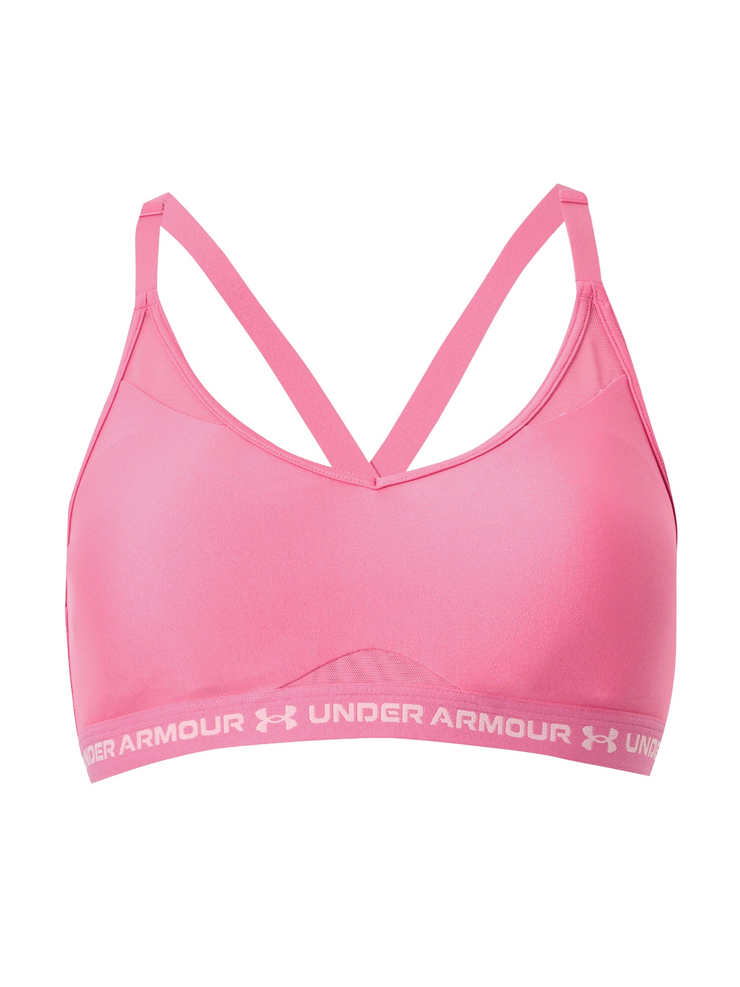 UNDER ARMOUR Sutien sport roz deschis / alb