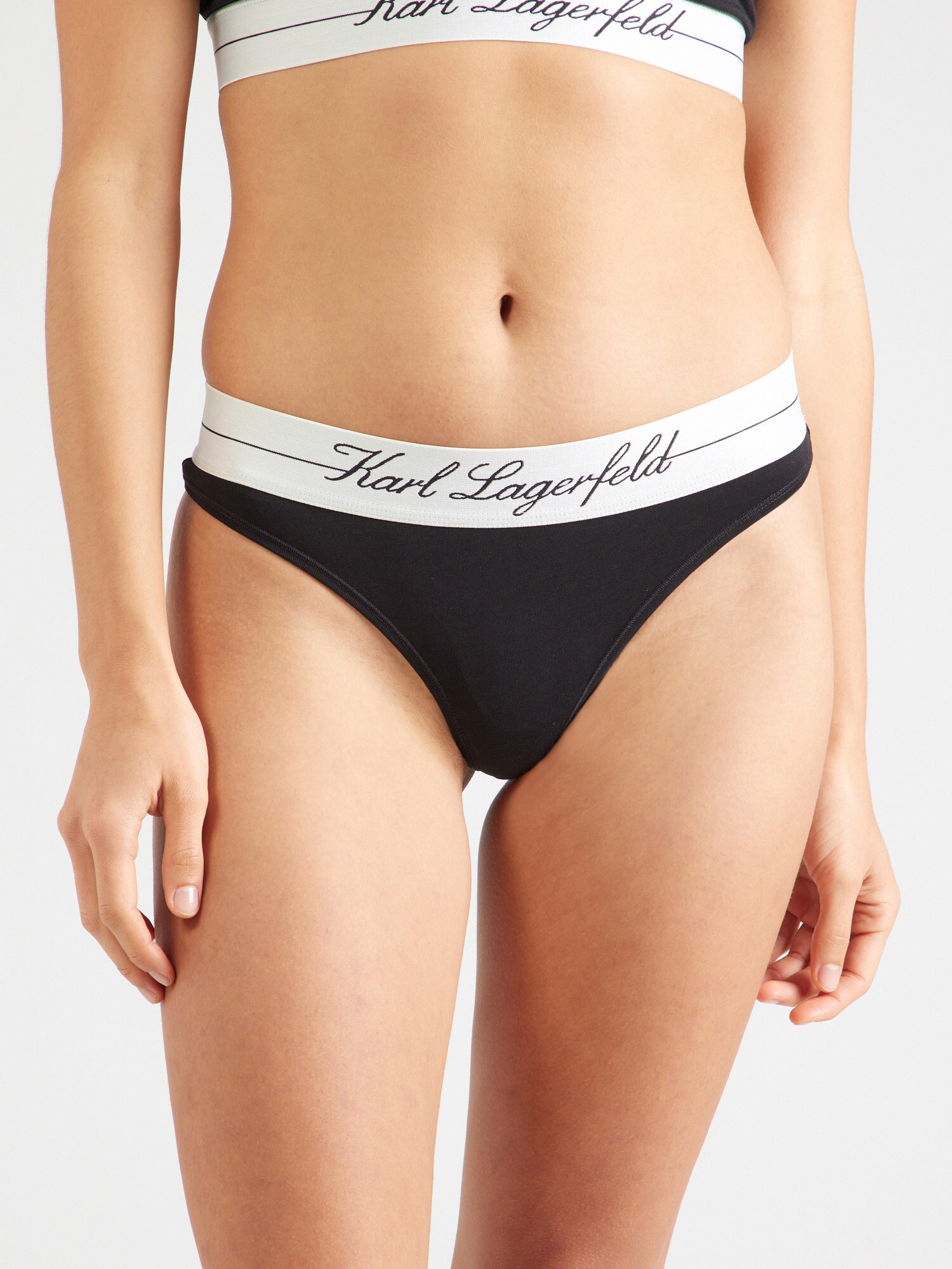 Karl Lagerfeld String bugyik 'HOTEL'  krém / fekete termék 2. képe