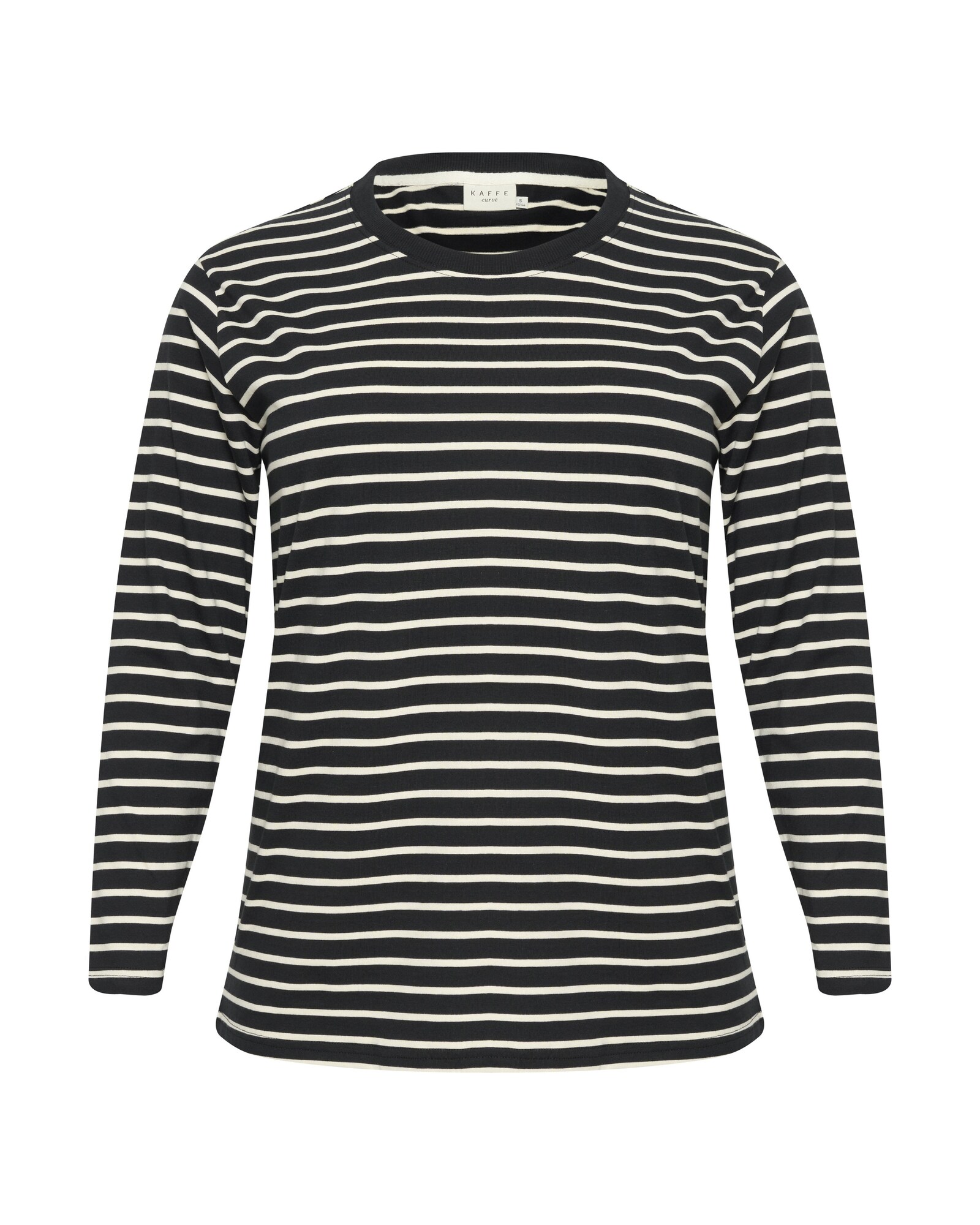 KAFFE CURVE Tricou KC Winni  negru / alb