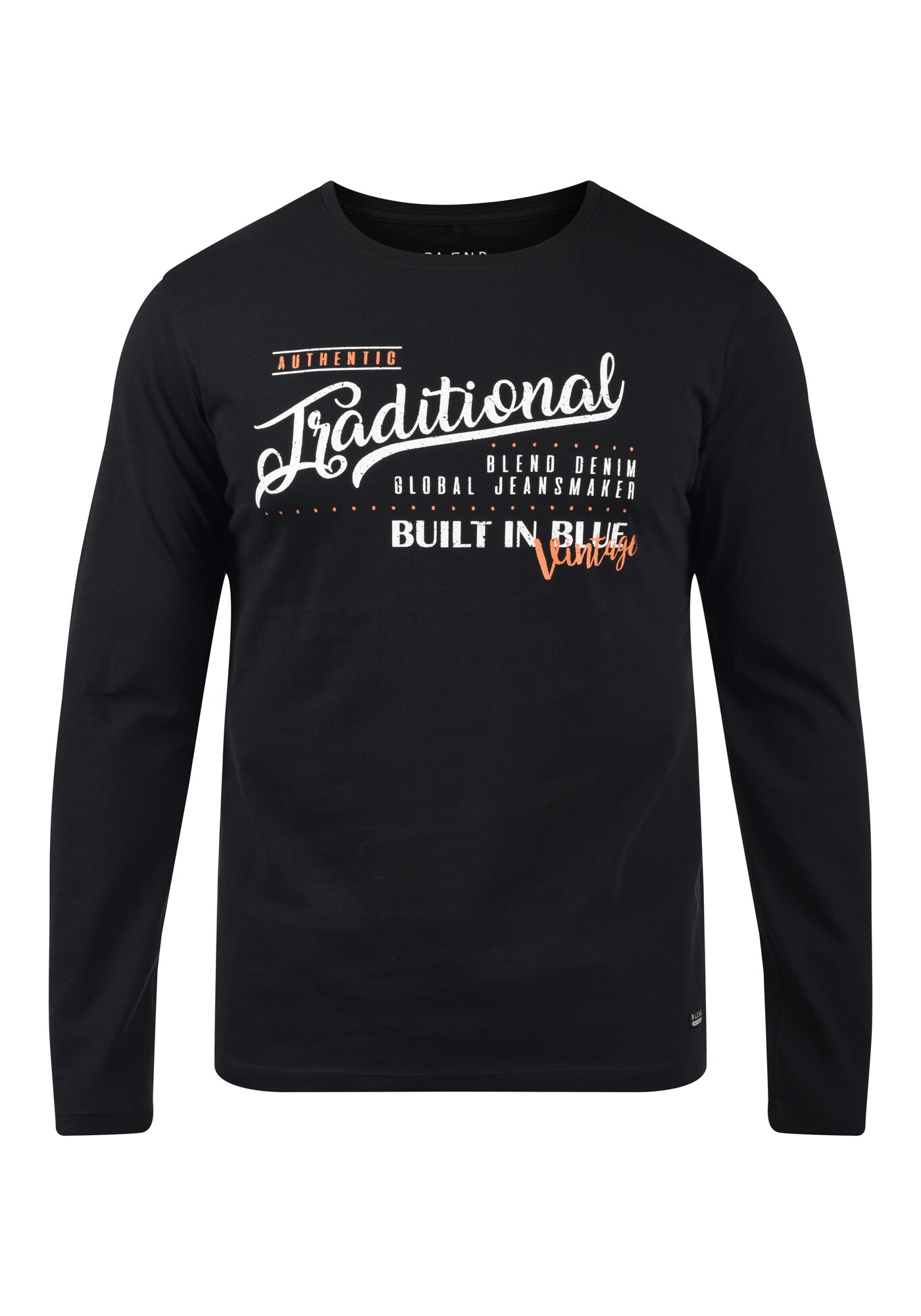 BLEND Camiseta 'Dopper'  naranja claro / negro / blanco
