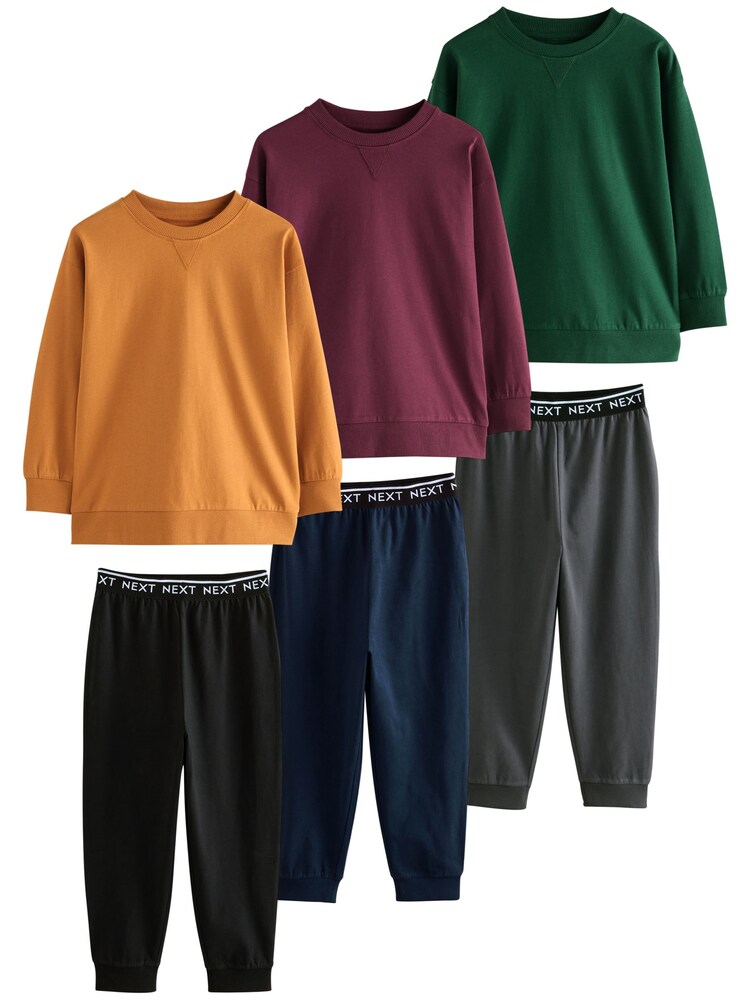 Next Schlafanzug Jungen Größe 164 dunkelgrün / orange / bordeaux / schwarz