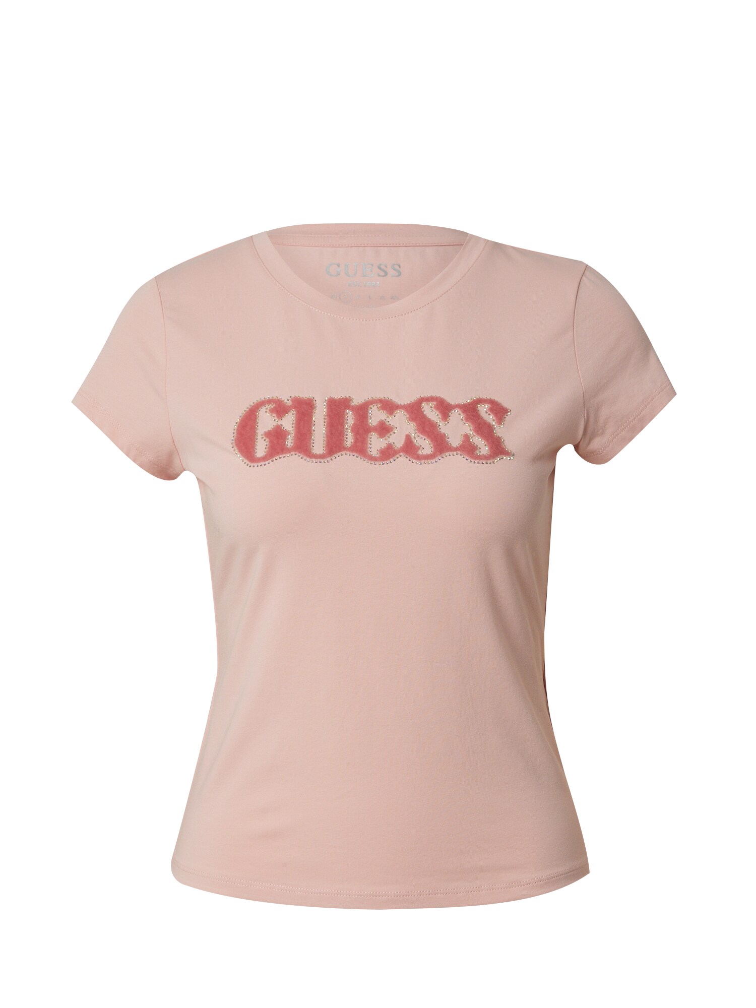 GUESS Póló 'Pony Hair'  magenta / rózsa akciós termékkép 1