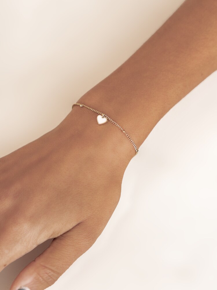 Hey Happiness Armband 'Heartbeat' Damen Größe 16 cm gold