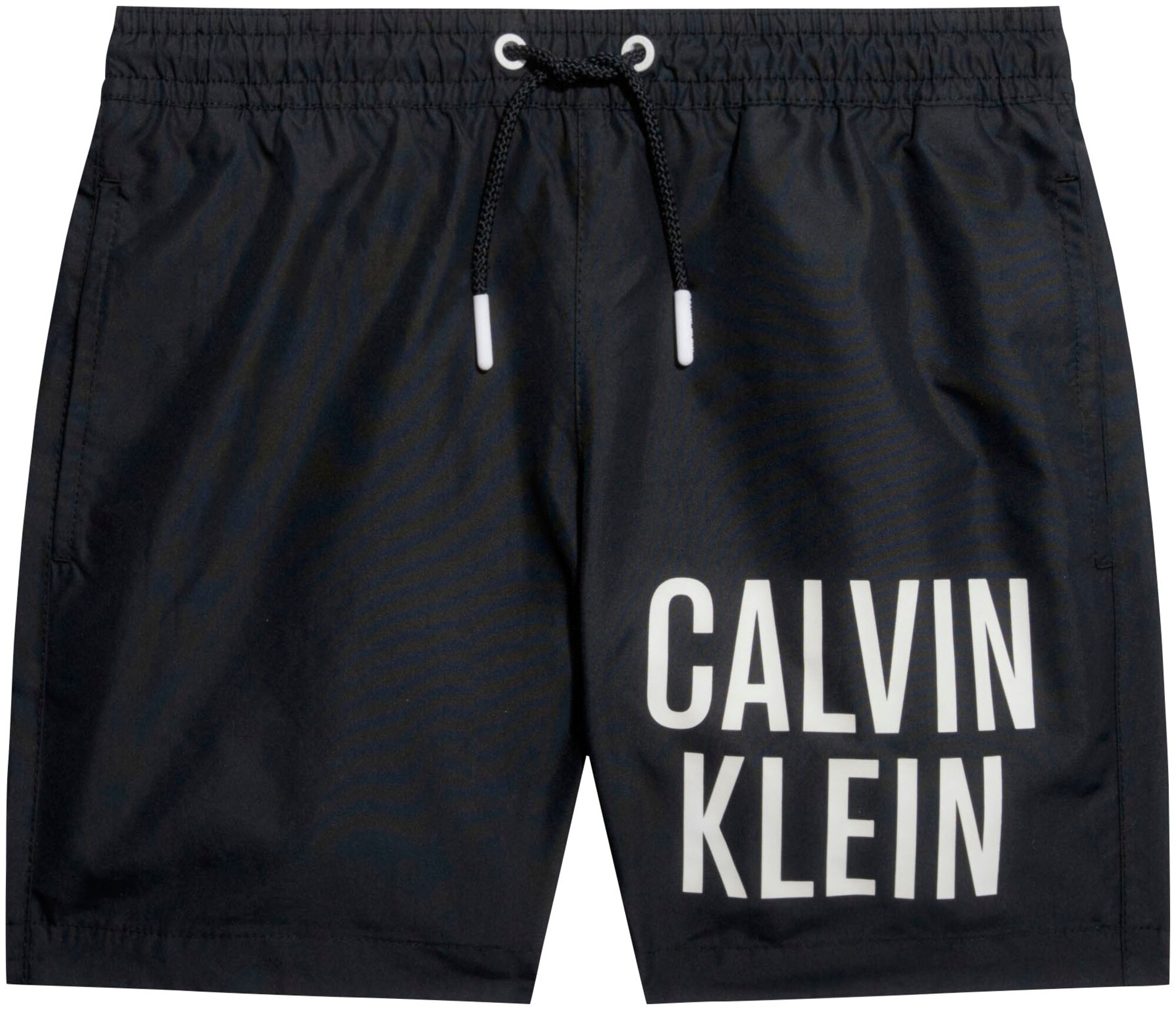 Calvin Klein Swimwear Plavecké šortky 'Intense Power'  čierna / biela