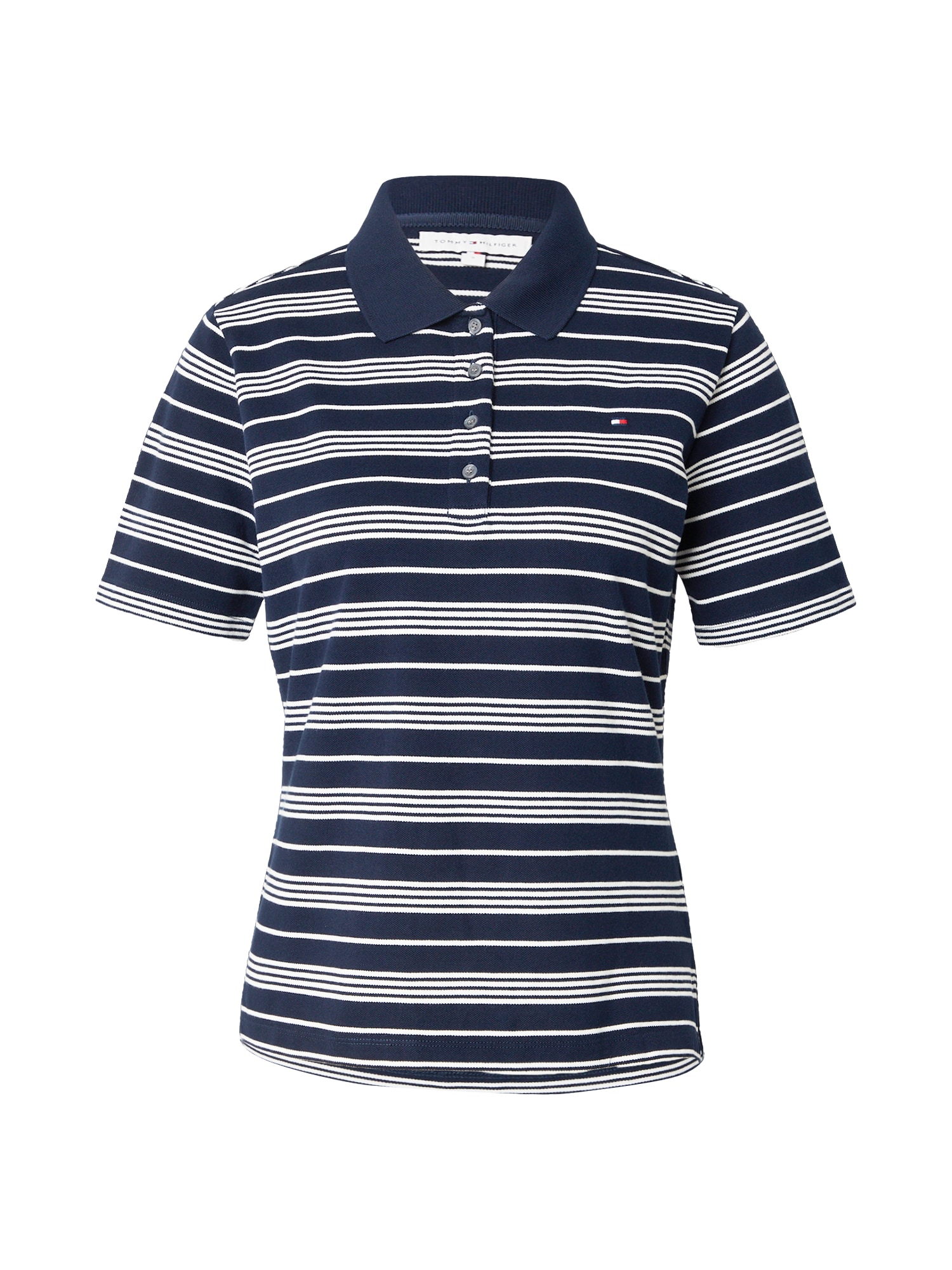 TOMMY HILFIGER Tricou 1985 bleumarin / alb