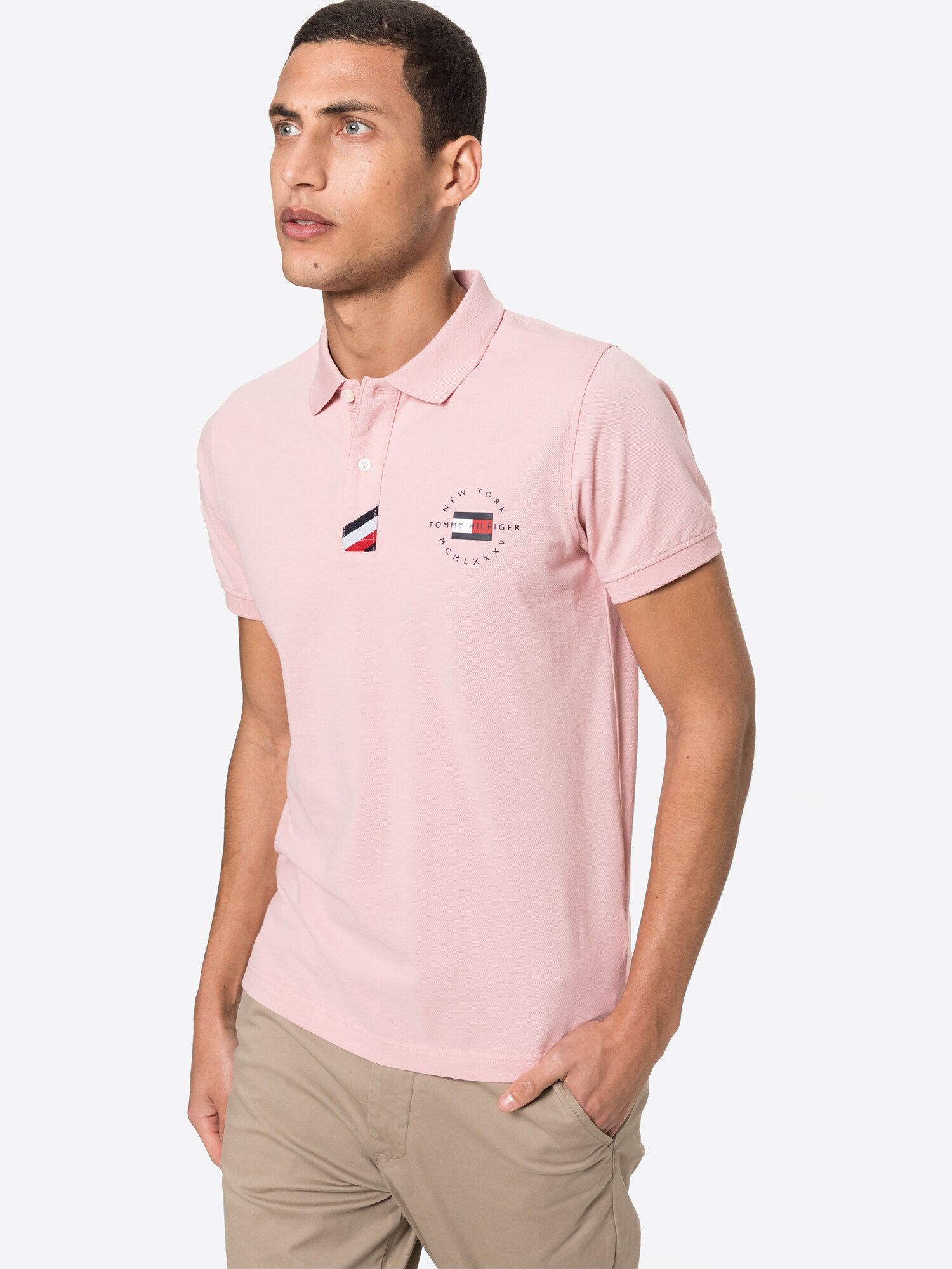 TOMMY HILFIGER Shirt  pink / marine / red / white