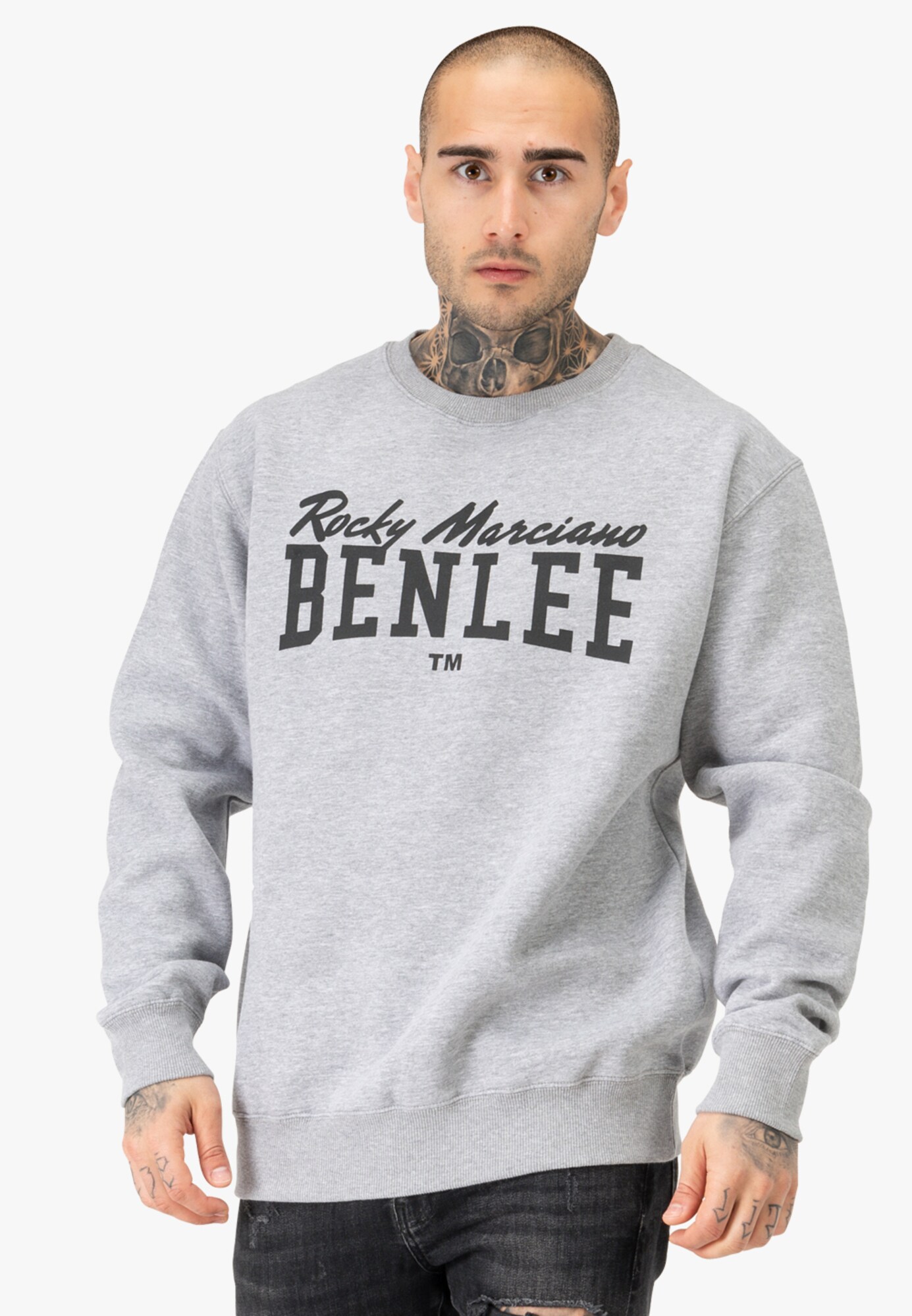 Benlee Tréning póló 'Rinston'  szürke melír / fekete termék 2. képe