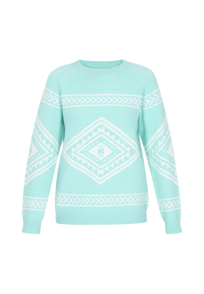 IZIA Pullover Damen Größe XL/XXL aqua / weiß