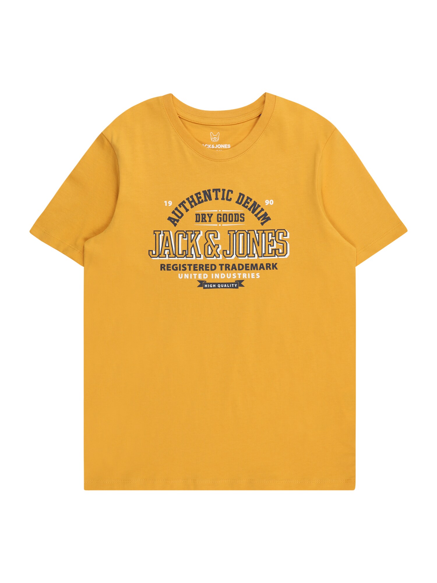 Jack & Jones Junior Tričko  zlatá žltá / čierna / biela