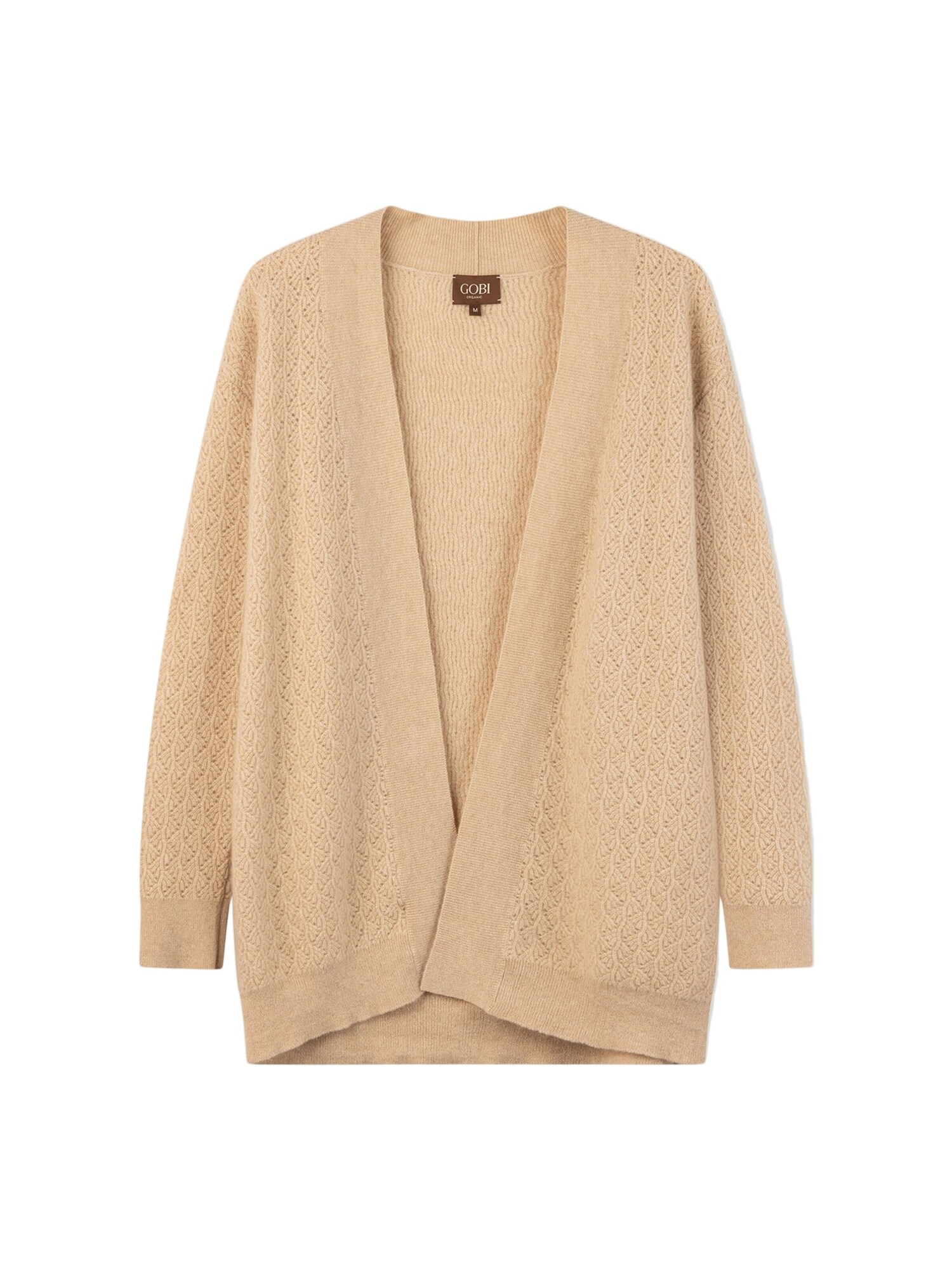 Kofta 'Ajour Knit Open-Front Cashmere Cardigan'