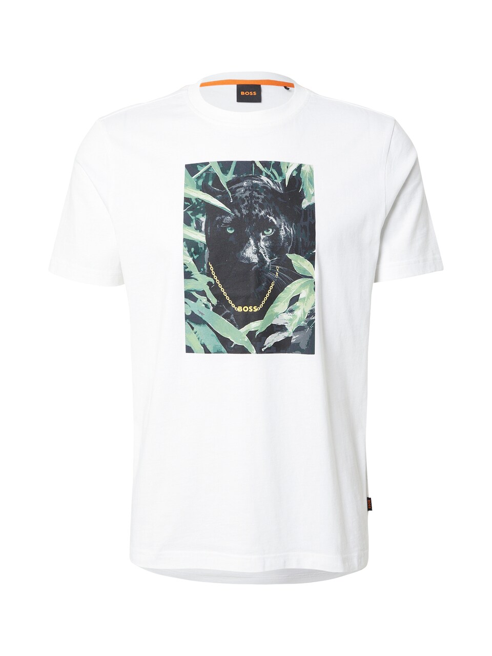 T-shirt 'Animali' petrol / ljusgrön / svart