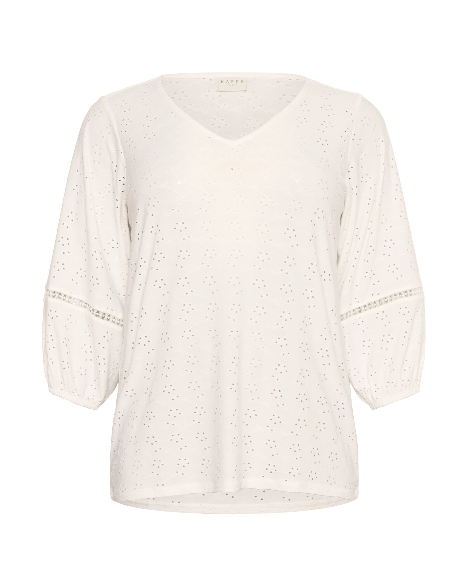 KAFFE CURVE Blusa 'KCTara' blanco perla
