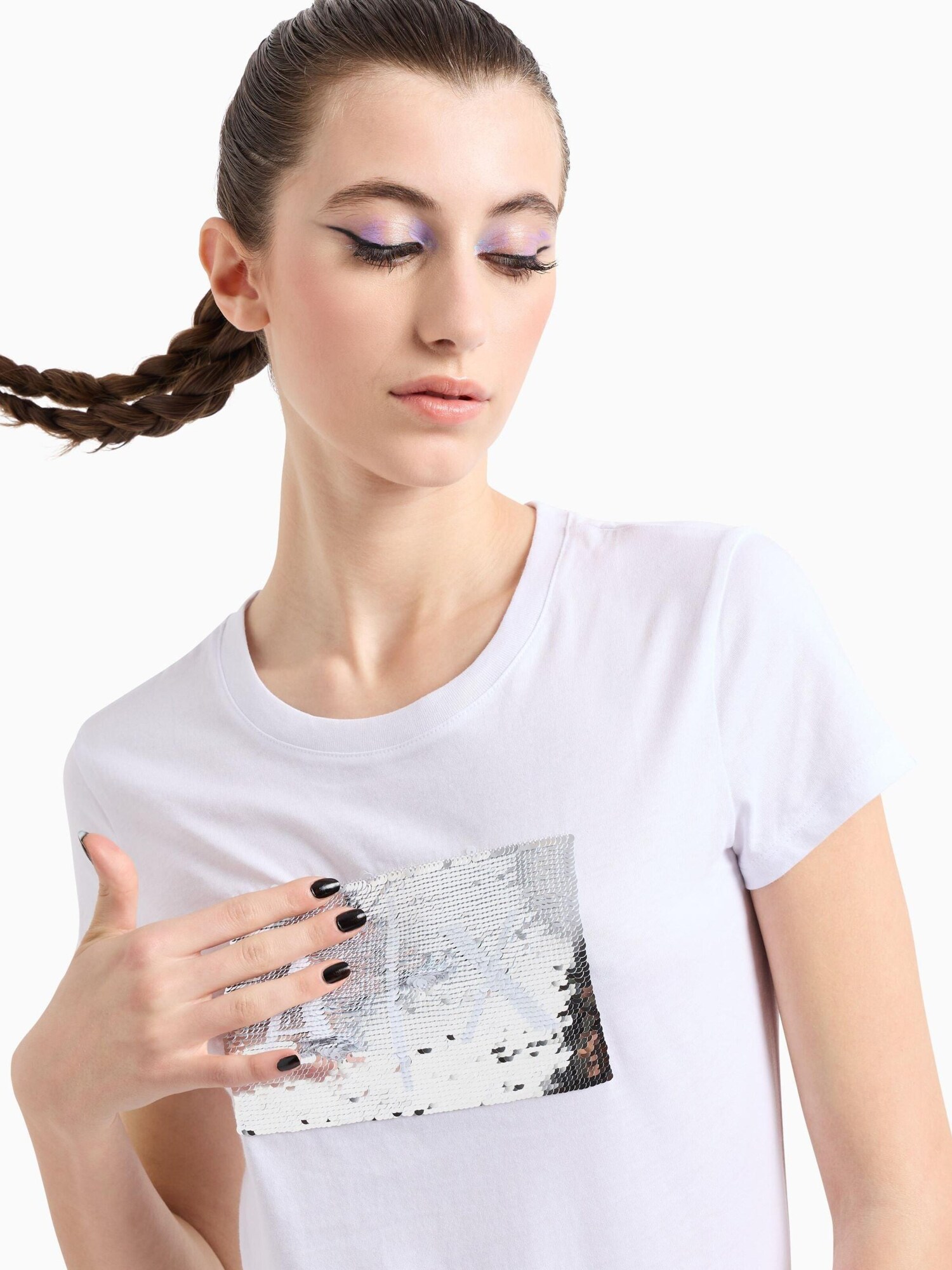 ARMANI EXCHANGE Camiseta  blanco – imagen 8