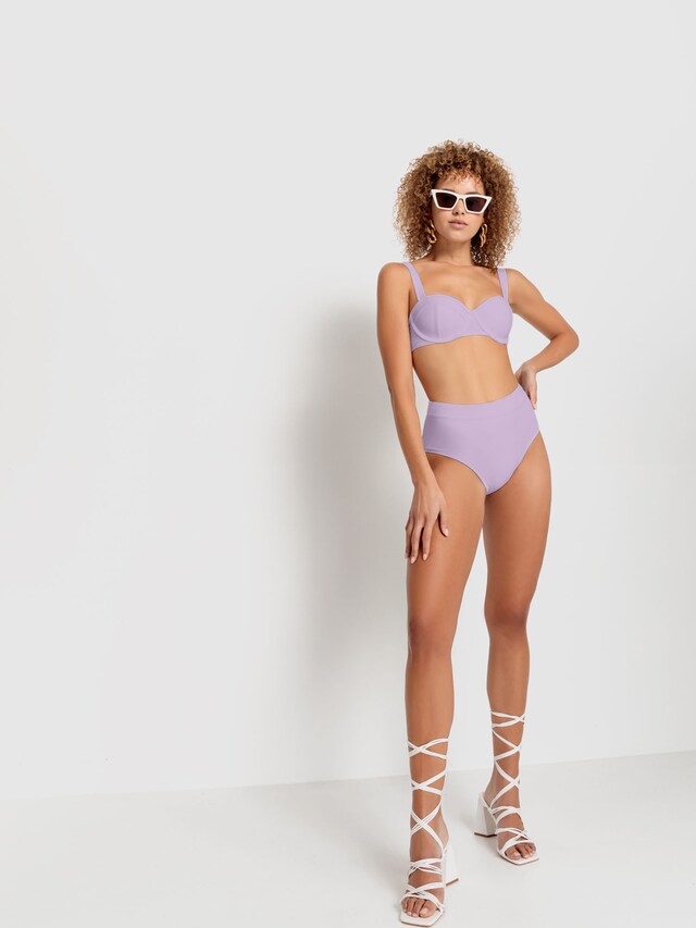LSCN by LASCANA, Bikini felső 'Gina', lila, 2 kép a 5 közül