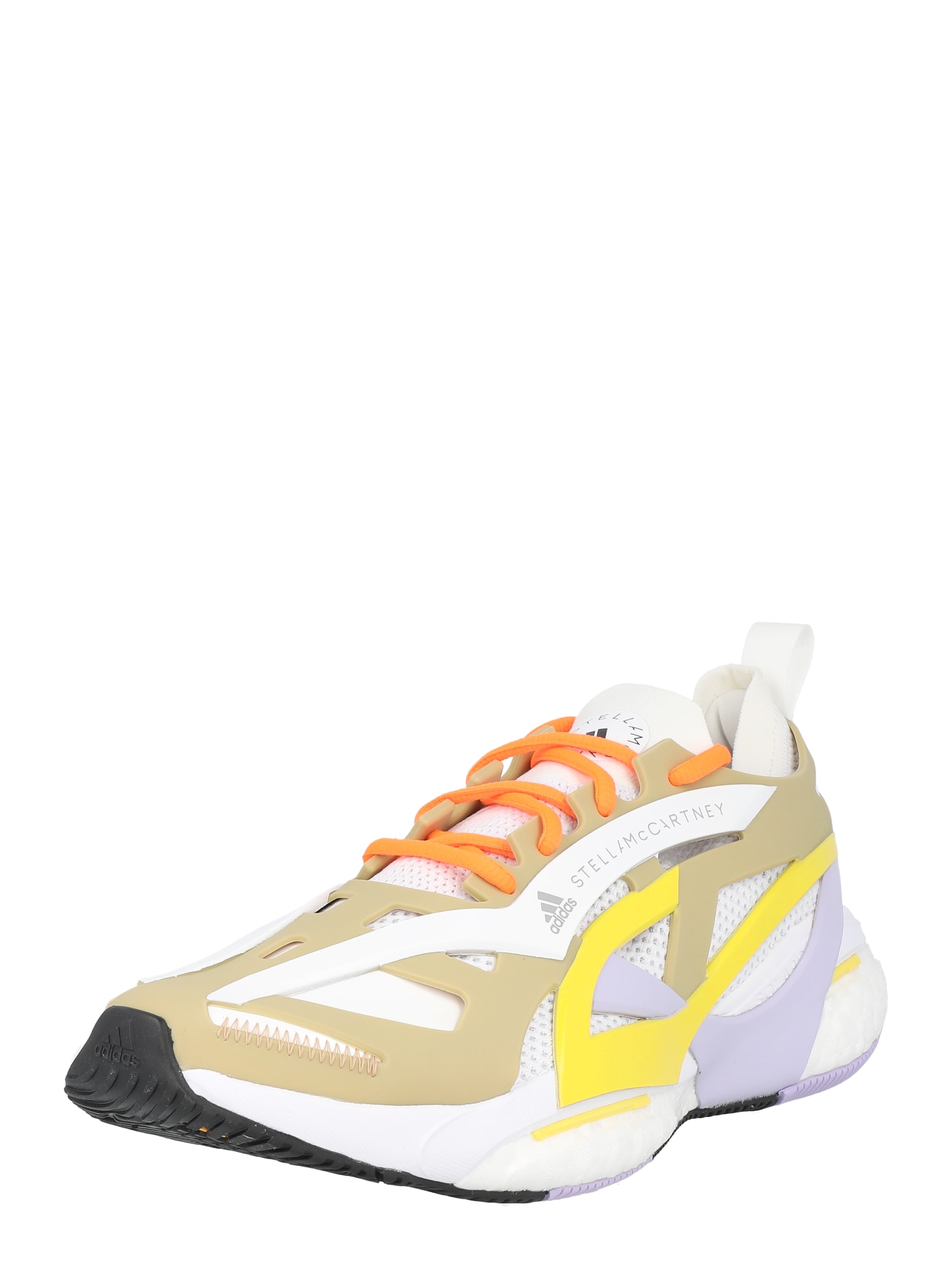 ADIDAS BY STELLA MCCARTNEY Bėgimo batai 'SOLARGLIDE' ruda / geltona / purpurinė / balta