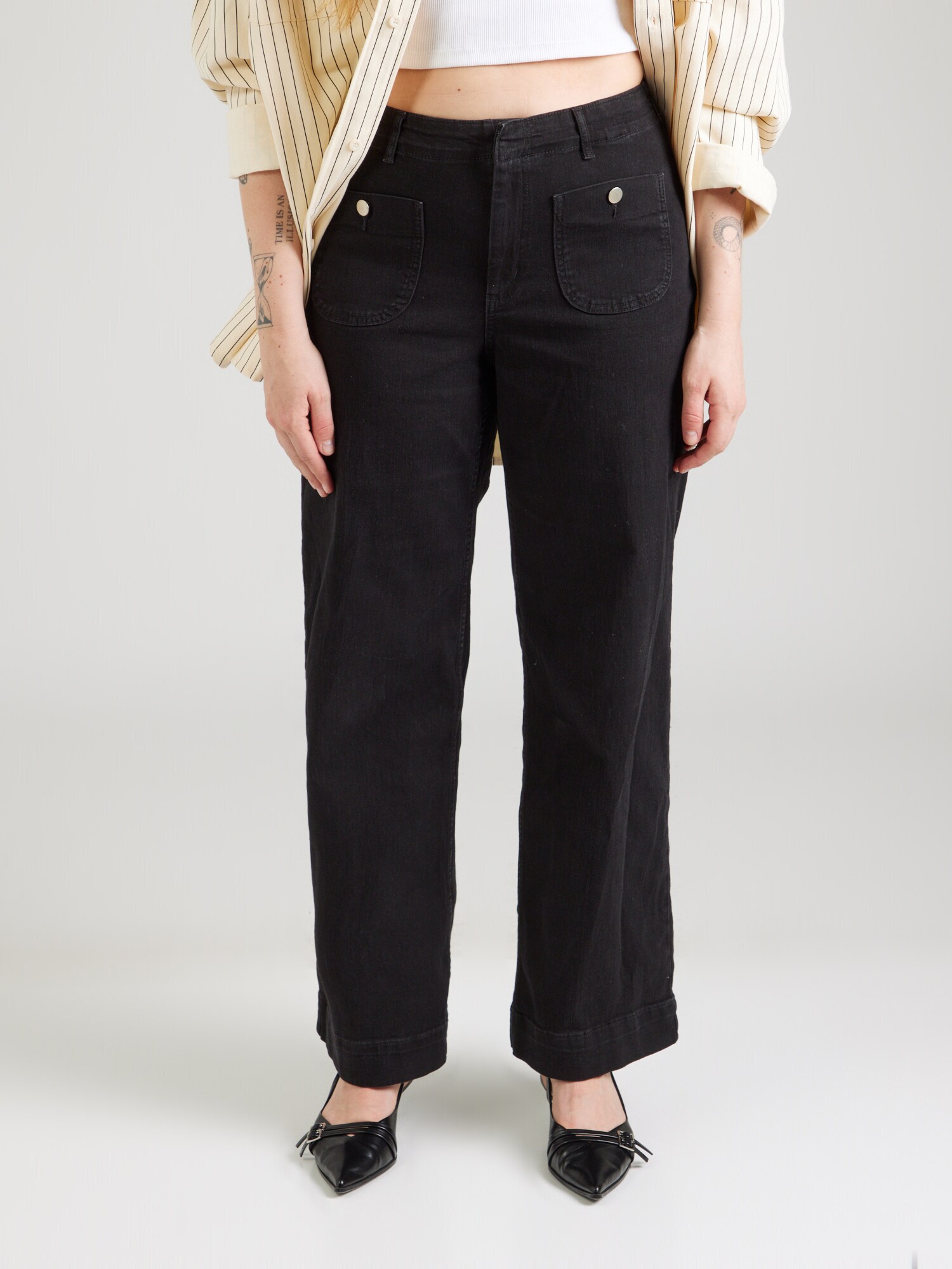 Vero Moda Curve Farmer  fekete farmer termék 2. képe
