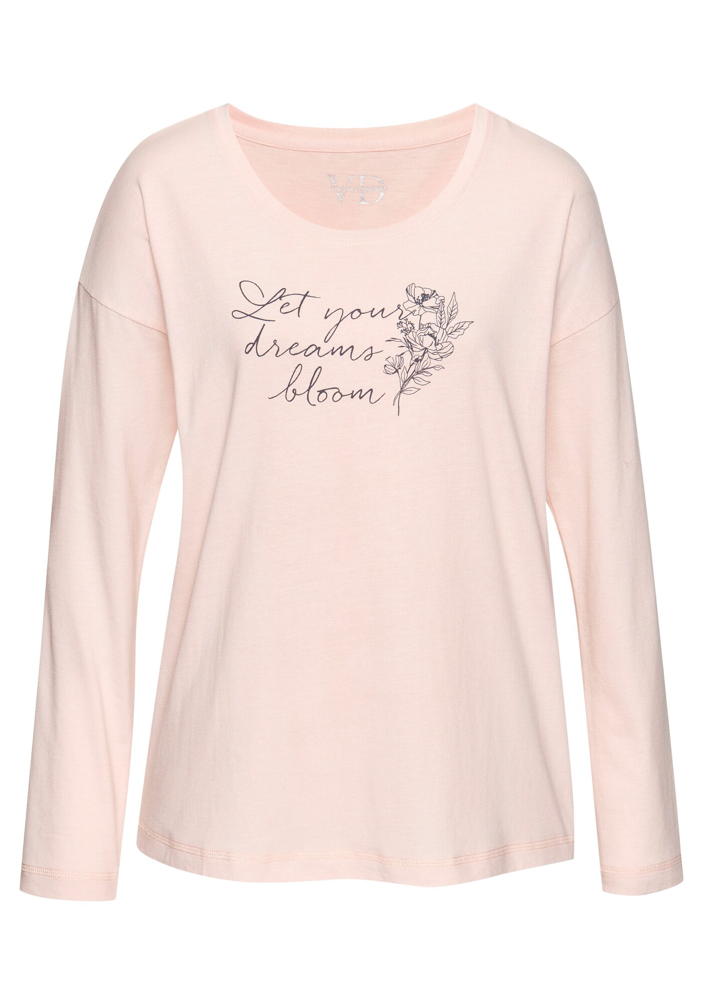 VIVANCE Bluză de noapte  albastru marin / rosé