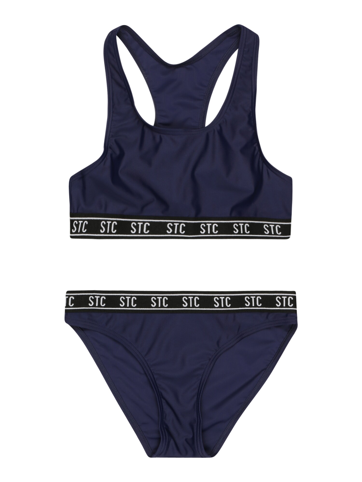 STACCATO Bikinis tamsiai mėlyna / juoda / balta