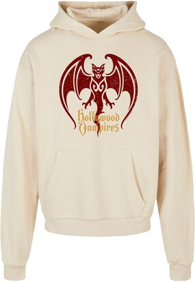 Merchcode Sweatshirt ‘Hollywood Vampires’ Crème / Geel / Wijnrood