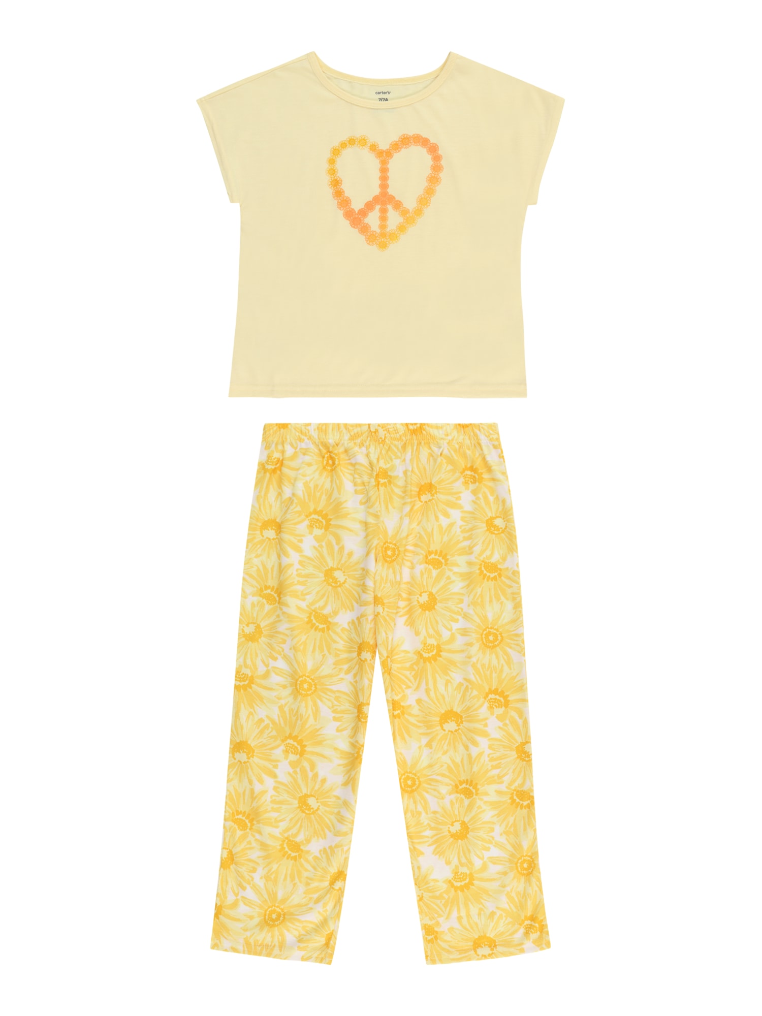 Carter's Pidžama set  žuta / zlatno žuta / svijetložuta / bijela