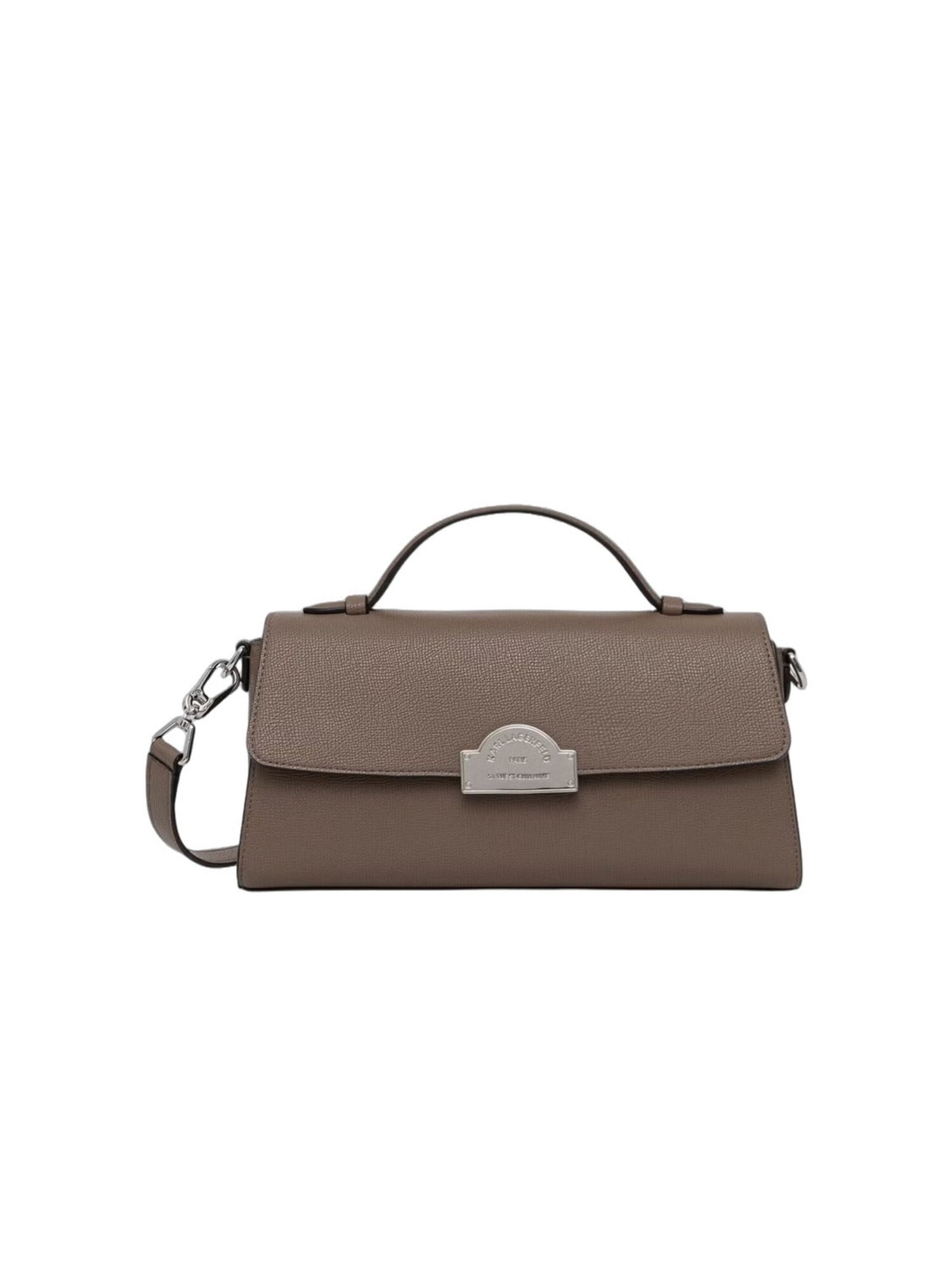 Karl Lagerfeld Bolso de mano 'Karl Lagerfeld Sac Bandoulière Métal Taupe'  marrón