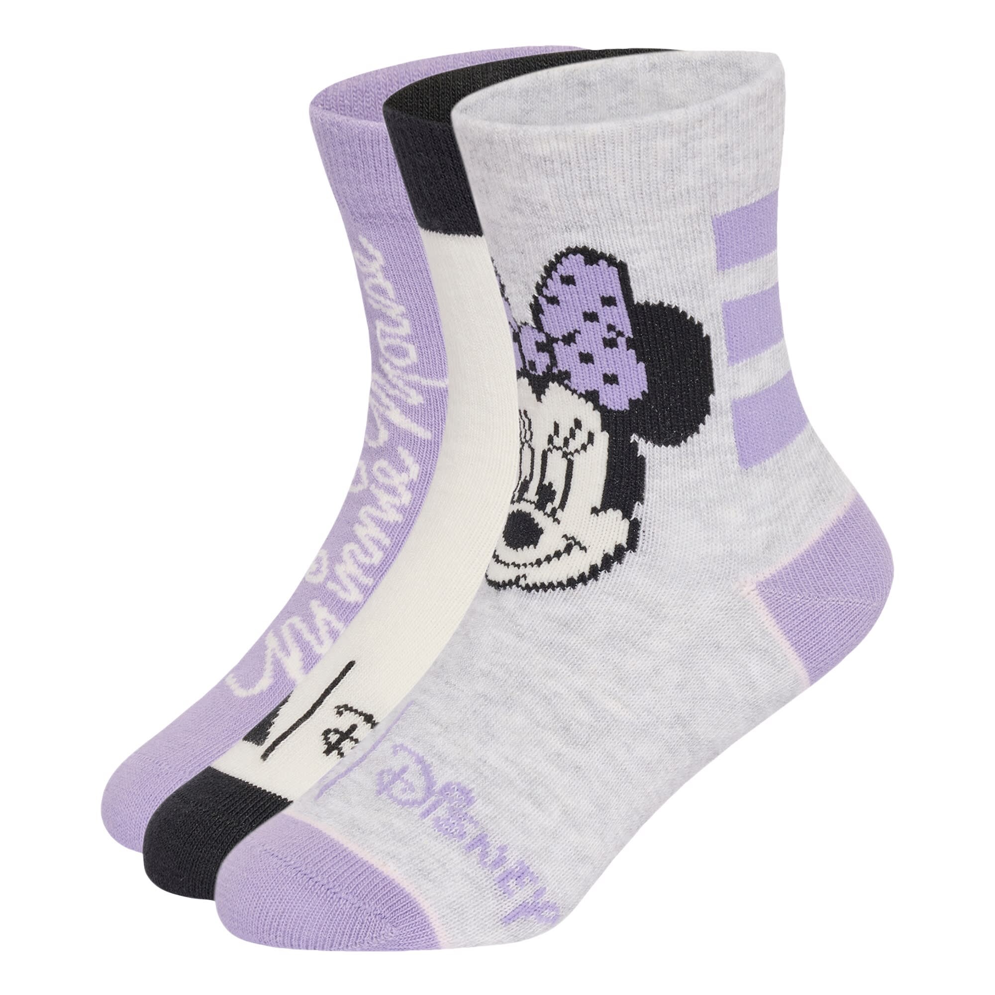 ADIDAS SPORTSWEAR Calcetines deportivos 'Disney Minnie Maus' gris moteado / lavanda / negro / blanco – imagen 1