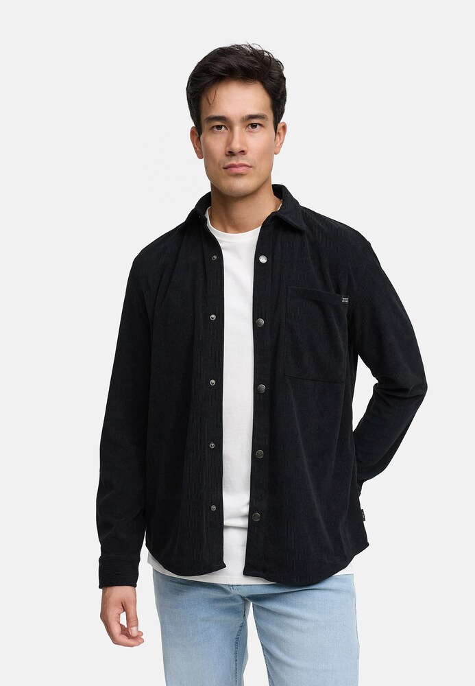 INDICODE JEANS Hemd 'Nemoto' Herren Größe L schwarz