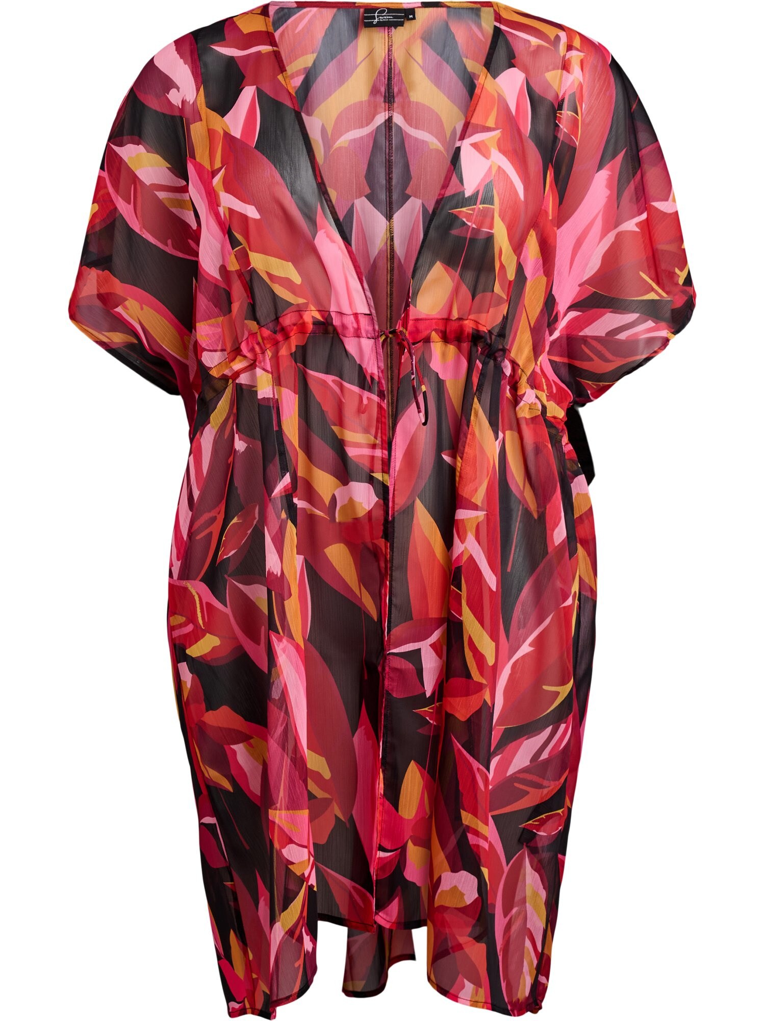 Swim by Zizzi Rochie de plaja Cahusi  portocaliu / roz / roșu / negru