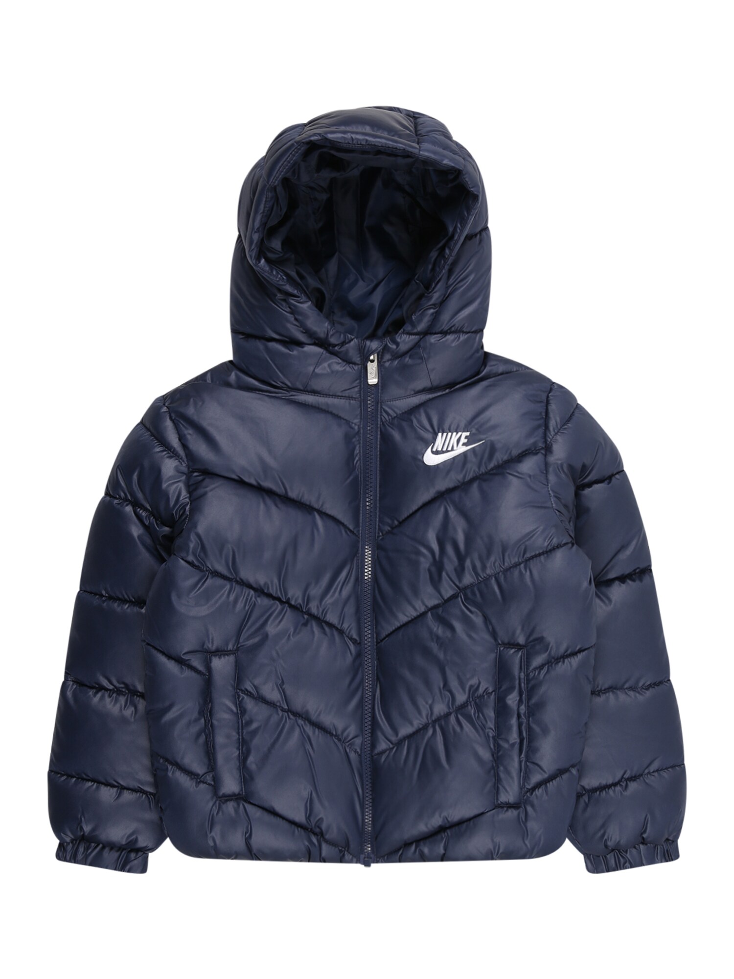 Nike Sportswear Zimná bunda  námornícka modrá / biela