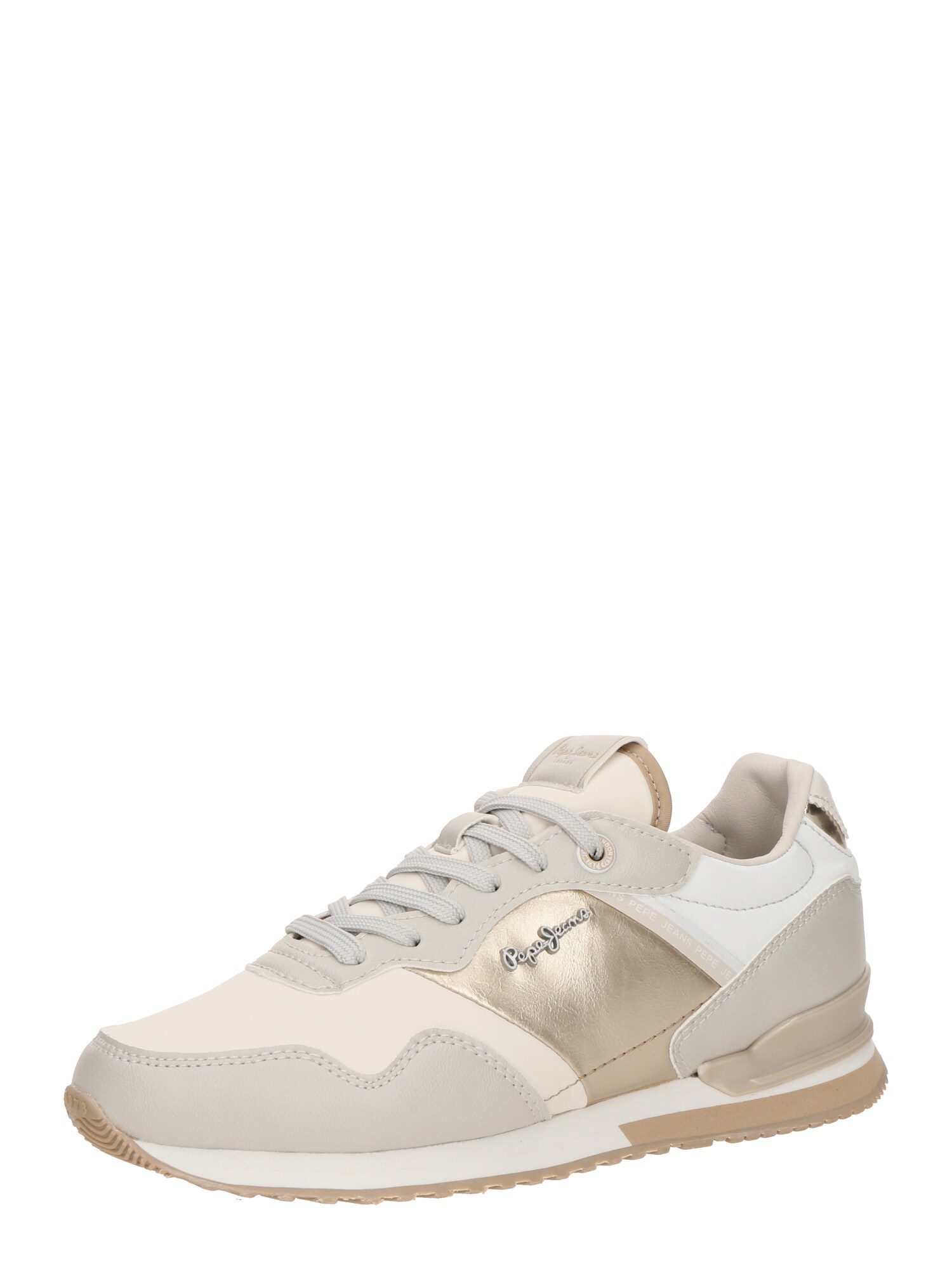 Pepe Jeans Zapatillas deportivas bajas 'London Shine'  beige / oro / gris claro