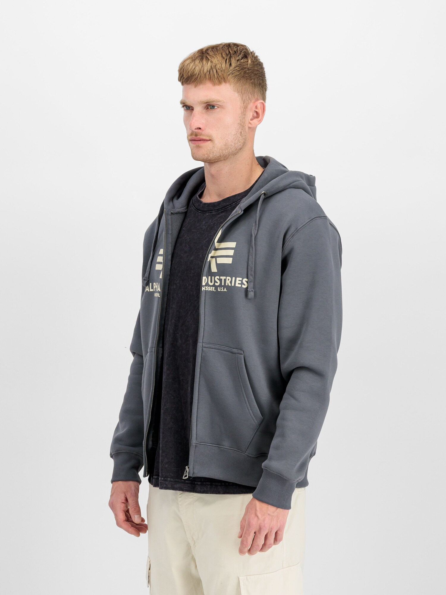 ALPHA INDUSTRIES Tepláková bunda 'Basic'  tmavosivá (obrázok 4)