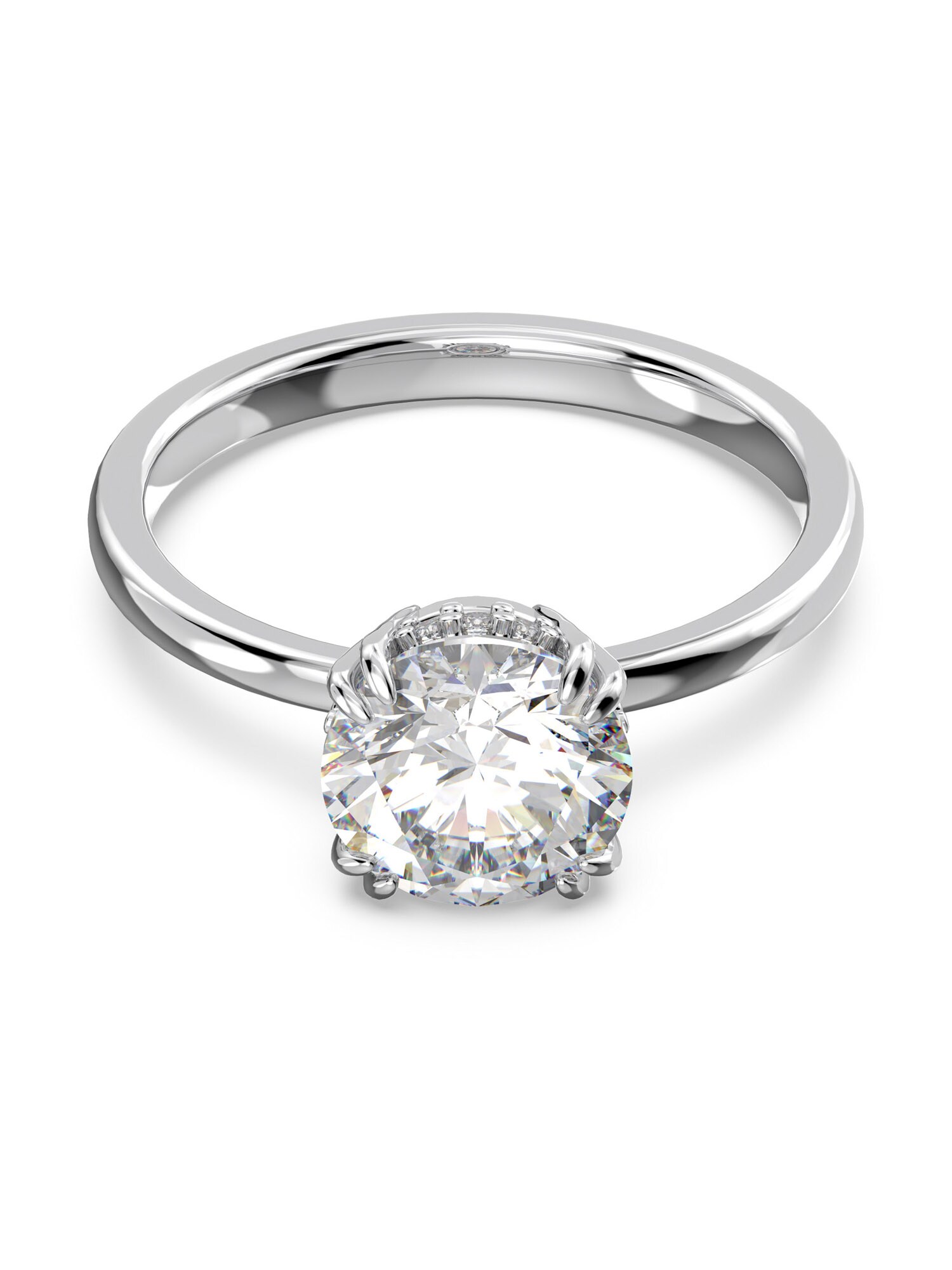 Swarovski Inele Stilla  argintiu / alb