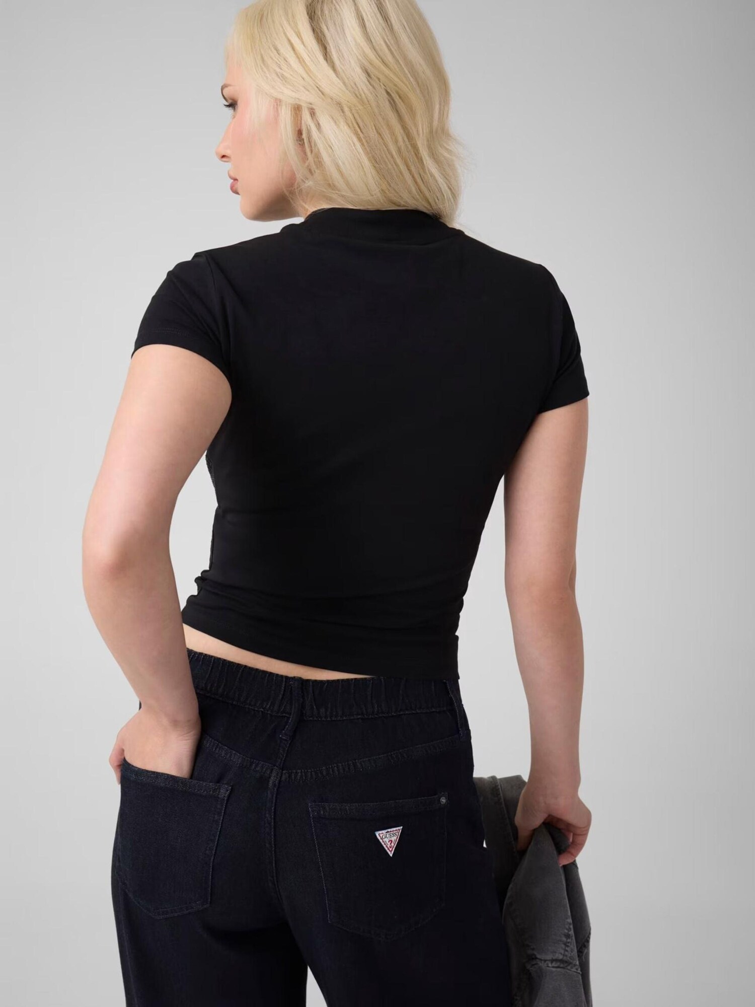 GUESS Camiseta negro – imagen 12