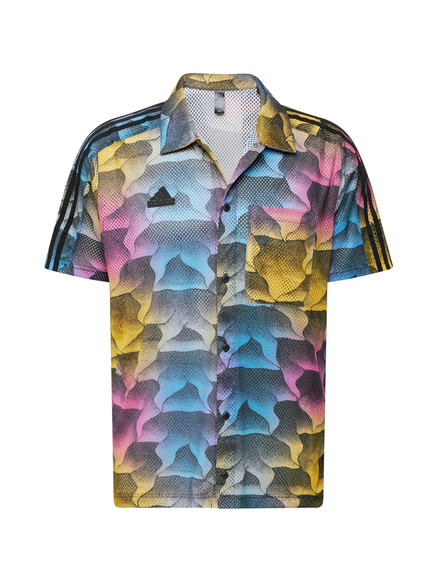 ADIDAS SPORTSWEAR Funkciniai marškiniai 'TIRO' šviesiai mėlyna / geltona / šviesiai rožinė / juoda