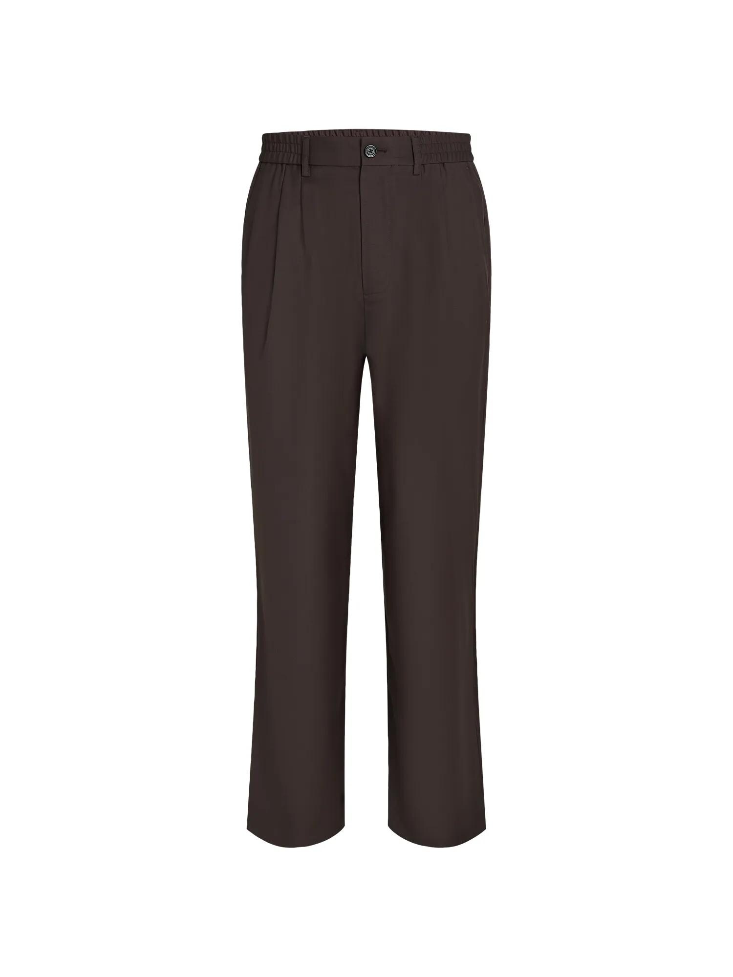 Karl Lagerfeld Pantaloni eleganți maro închis
