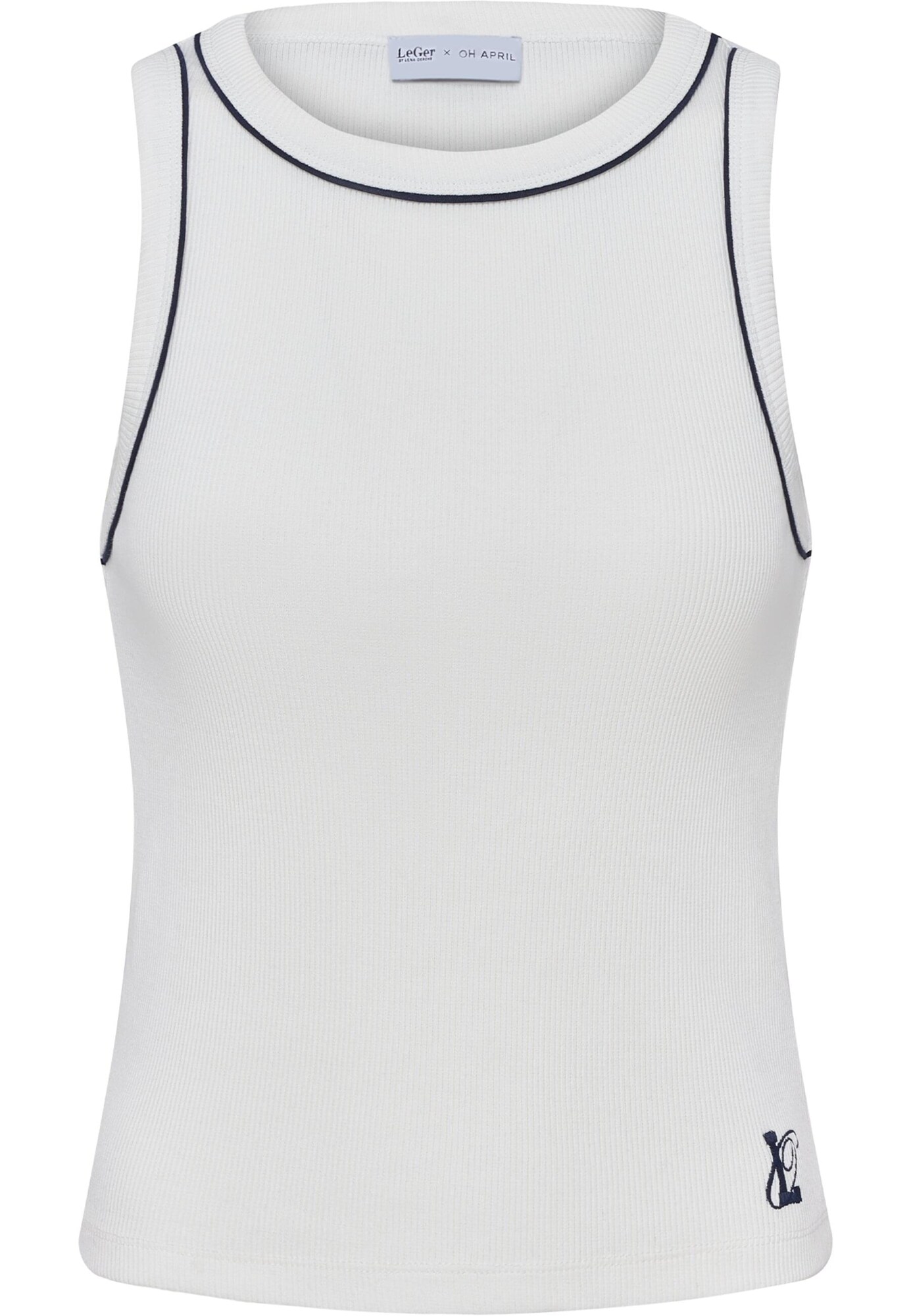 OH APRIL Top Dira  bleumarin / alb