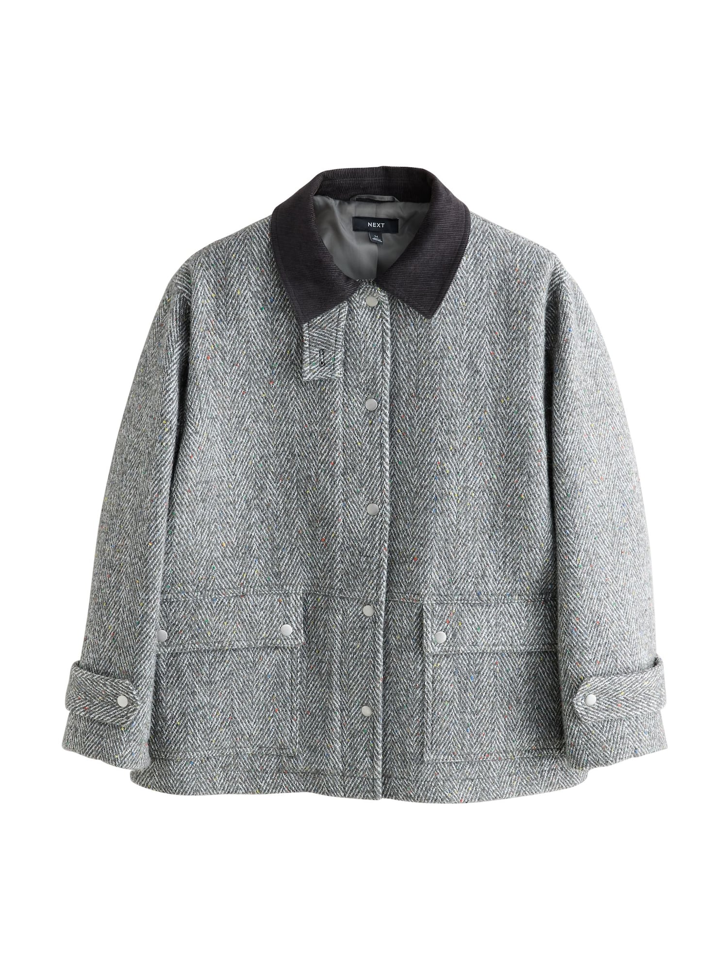 Next Palton de primăvară-toamnă  galben / gri / negru / alb murdar